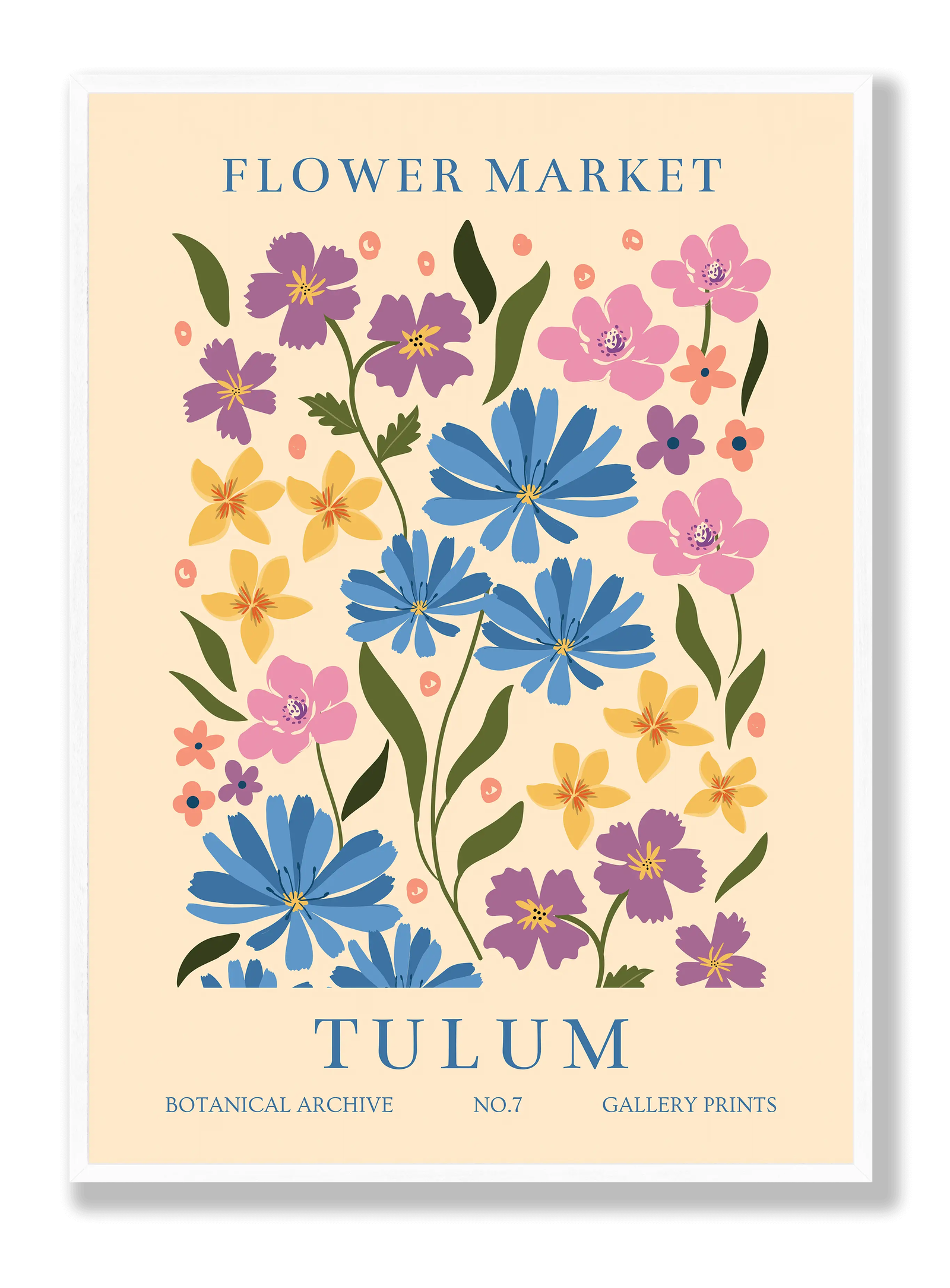 Flower Market Tulum plakat