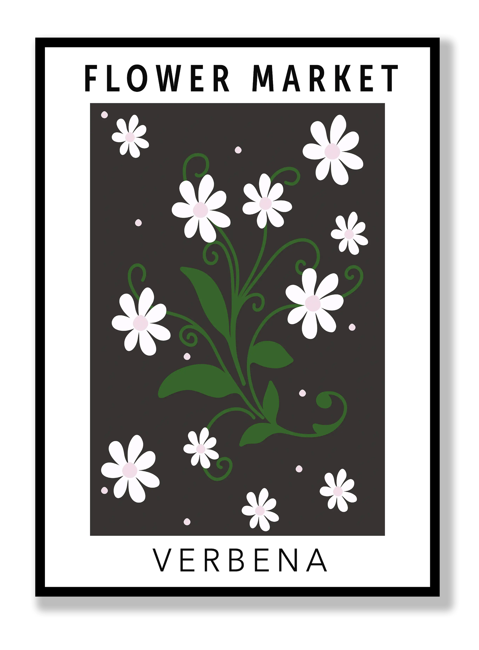 Flower Market Verbena plakat