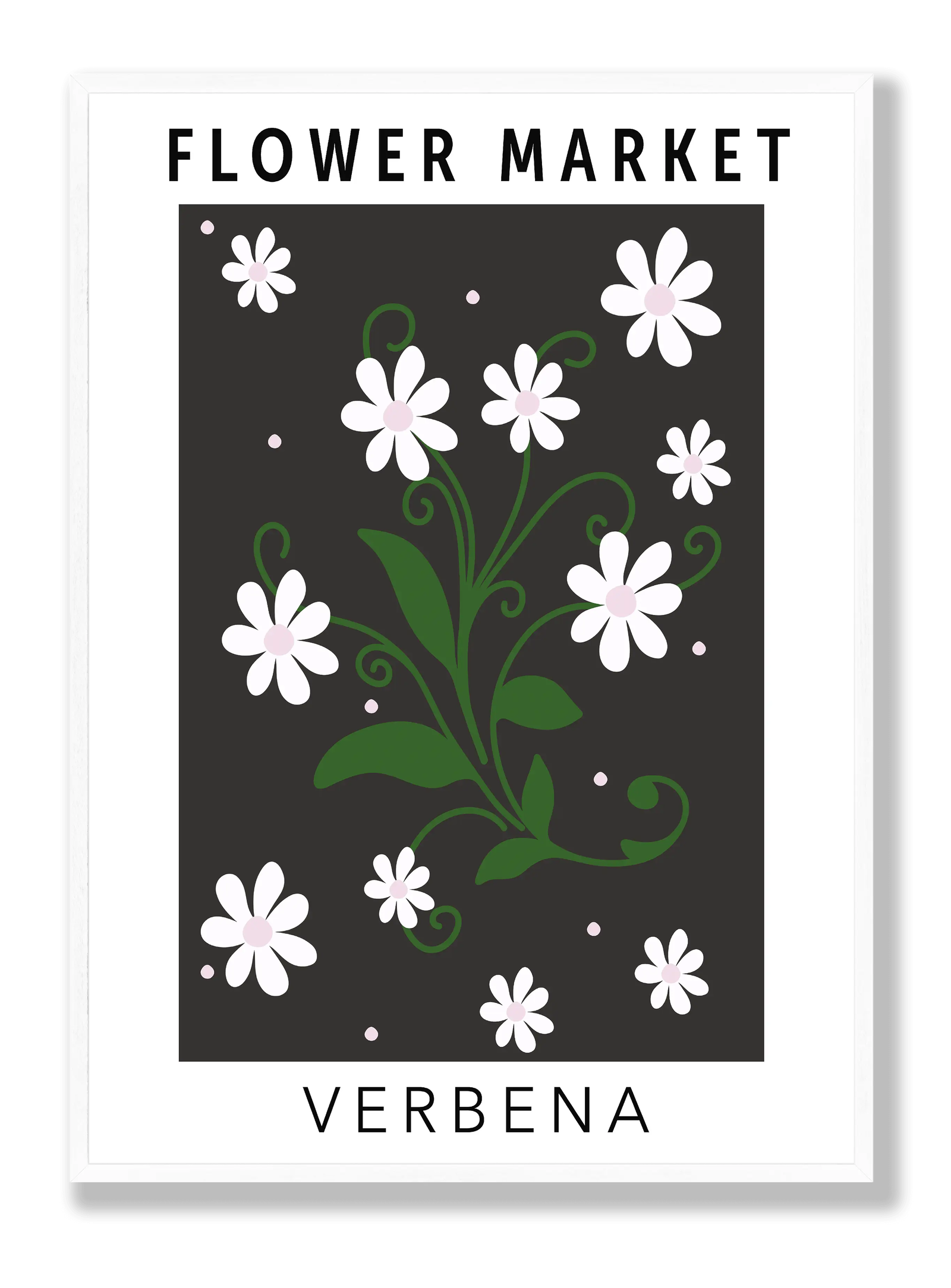 Flower Market Verbena plakat