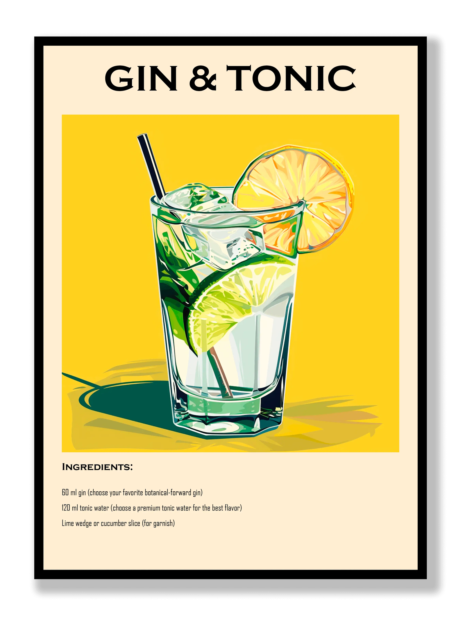 Gin & Tonic plakat