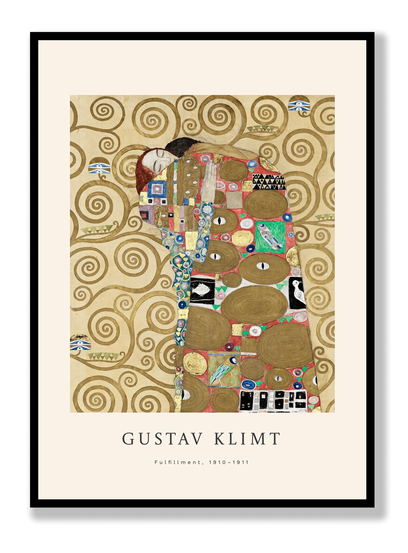 Gustav Klimt - Fulfillment plakat