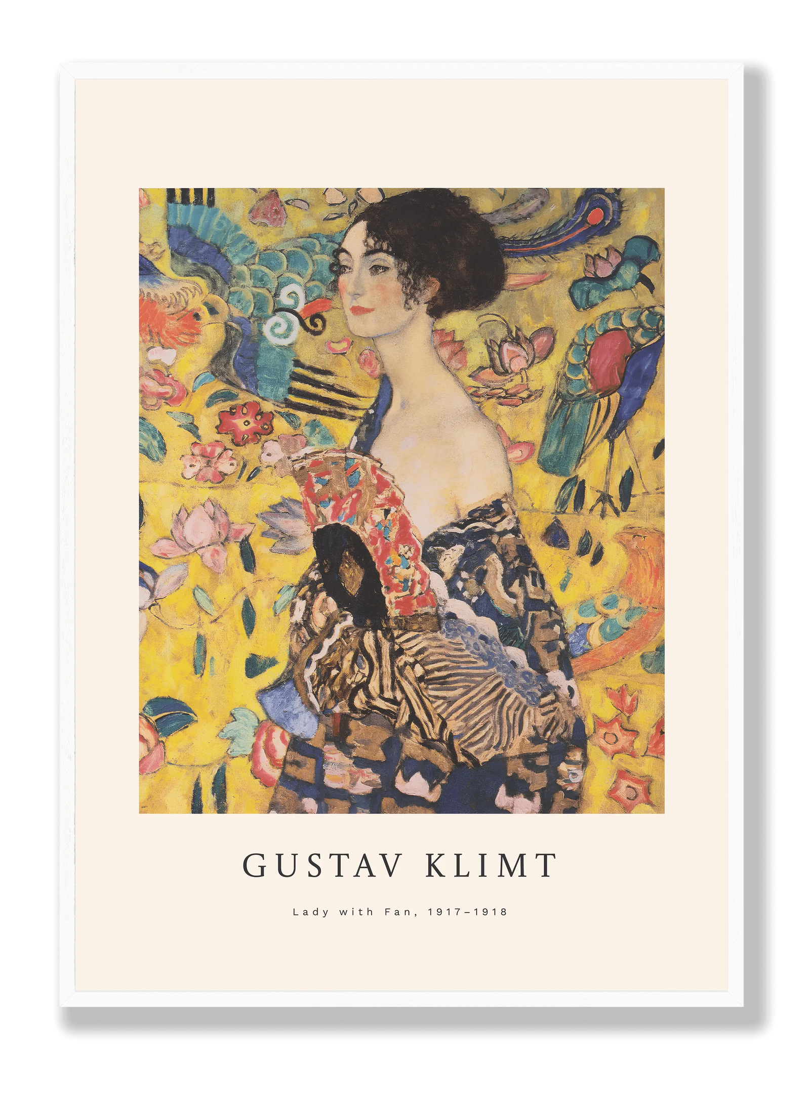 Gustav Klimt - Lady With Fan plakat