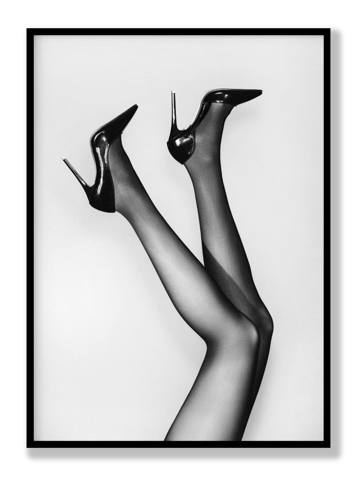 Happy Feet Shoes B&w plakat