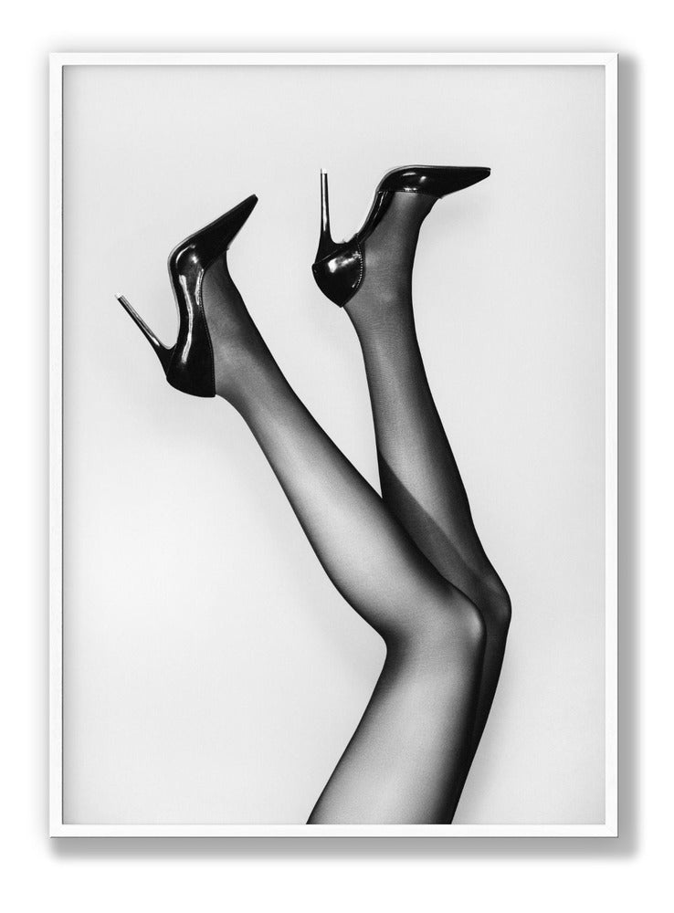 Happy Feet Shoes B&w plakat