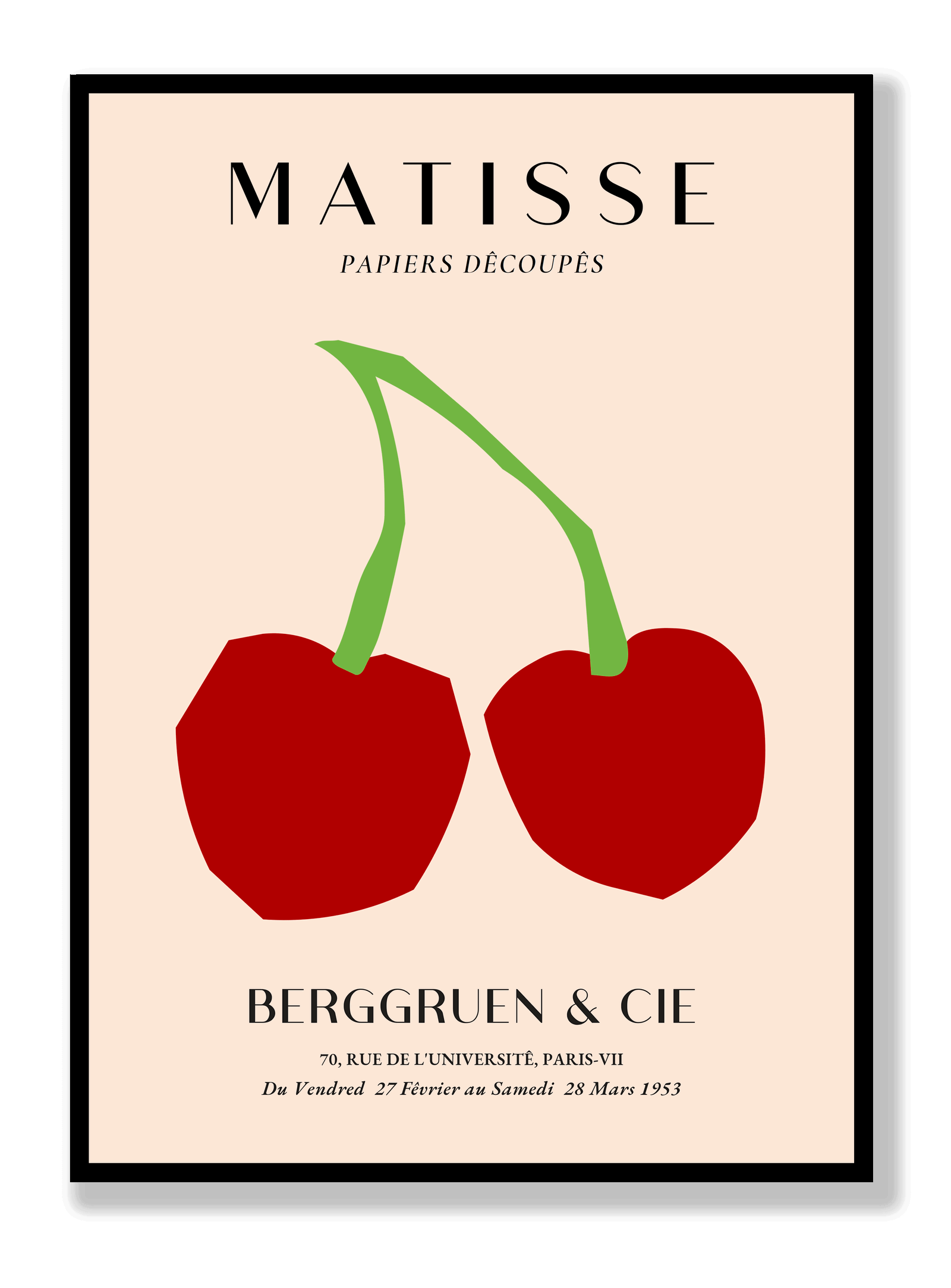 Henri Matisse -  Berggruen & Cie plakat