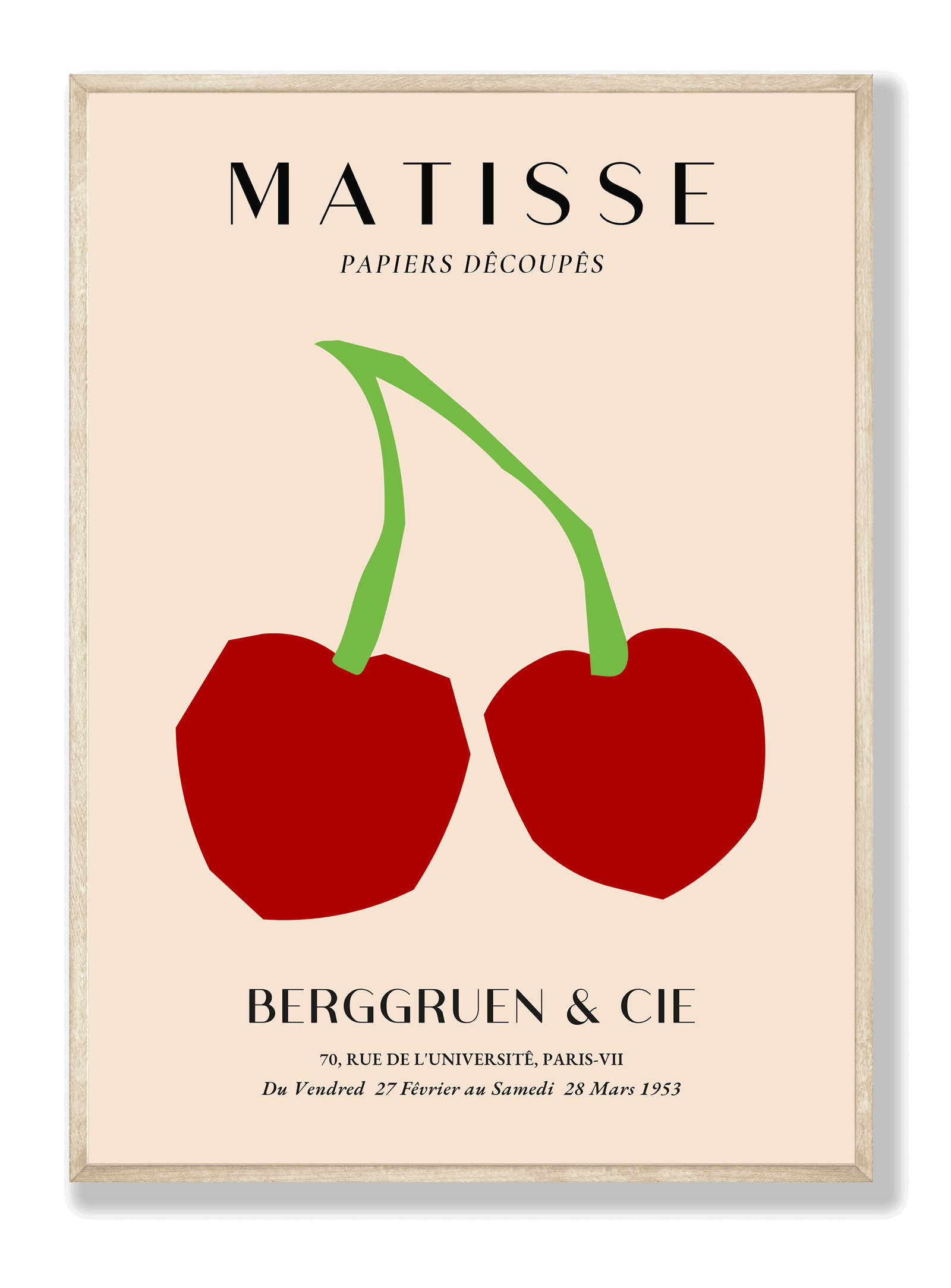 Henri Matisse -  Berggruen & Cie plakat