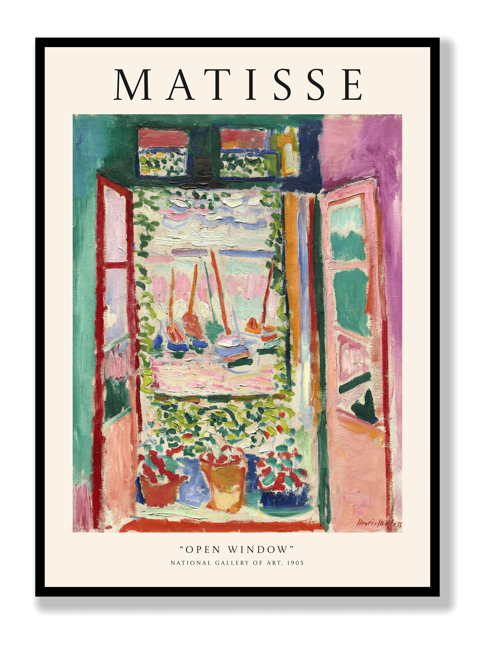 Henri Matisse - Open Window plakat