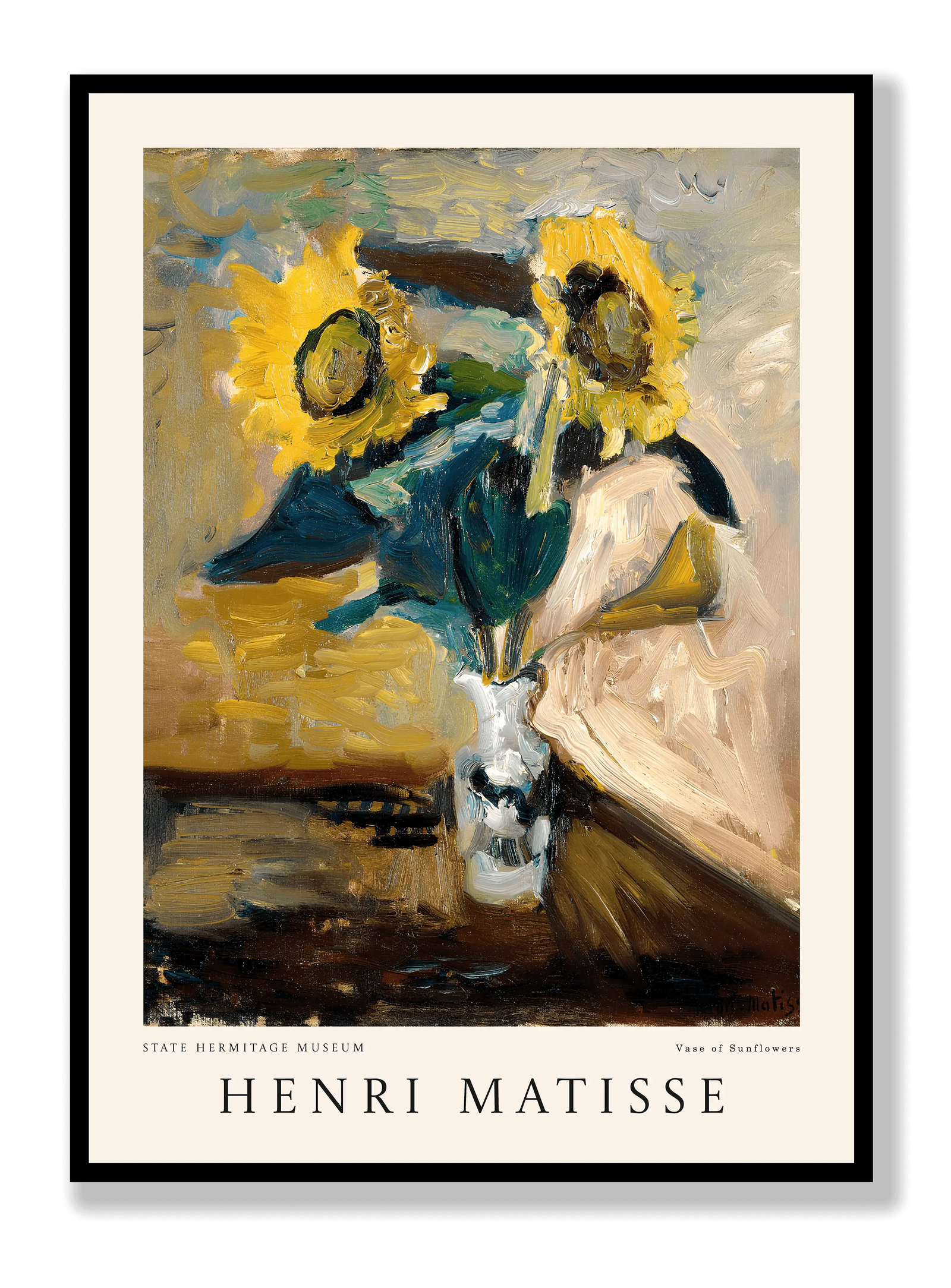 Henri Matisse - Vase Of Sunflowers plakat