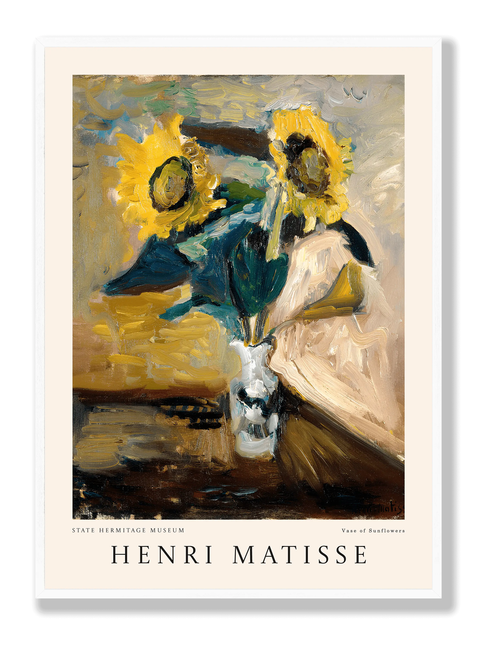 Henri Matisse - Vase Of Sunflowers plakat