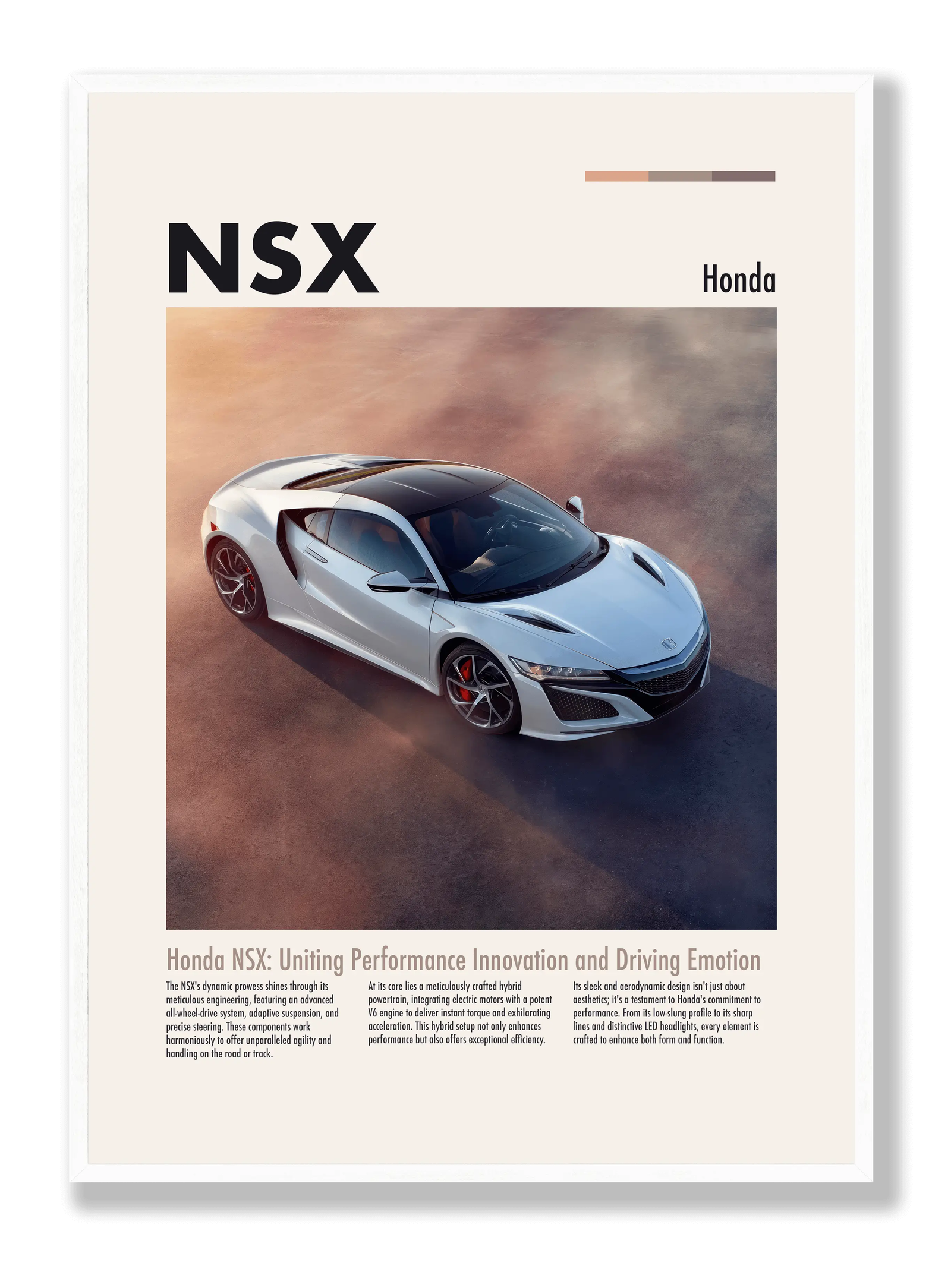 Honda NSX plakat