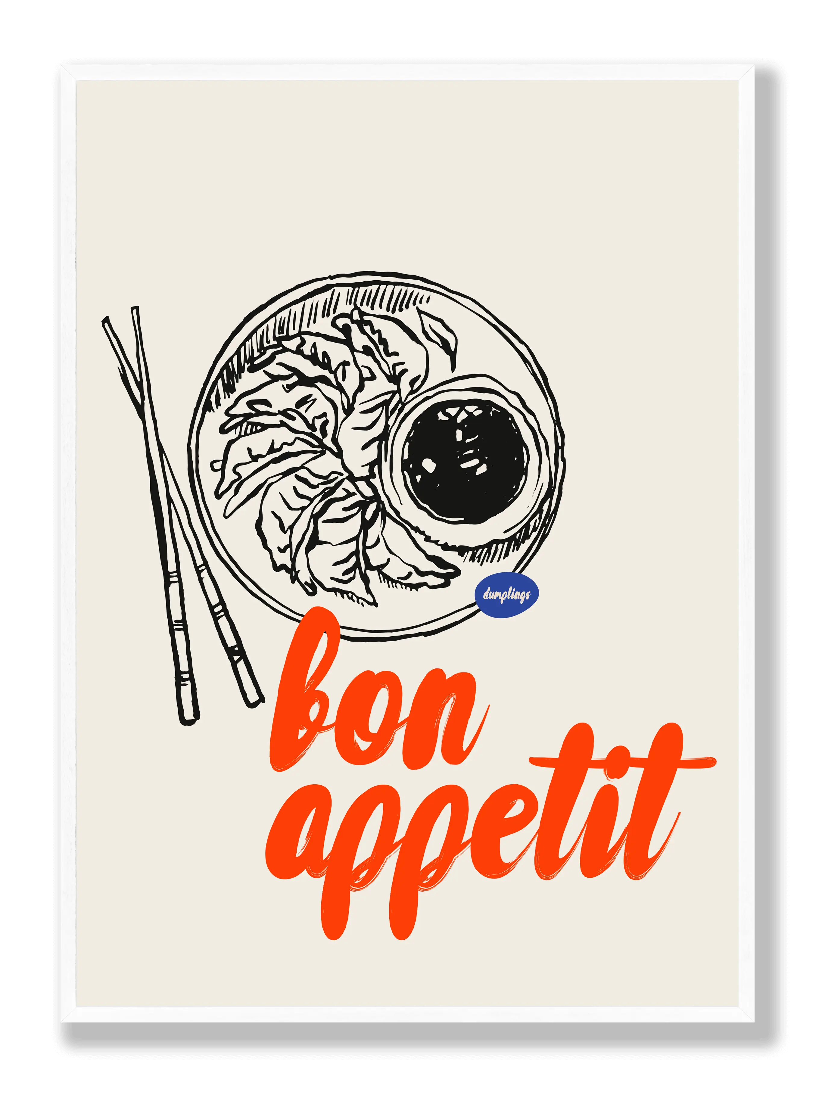 Bon Appetit Dumplings Poster