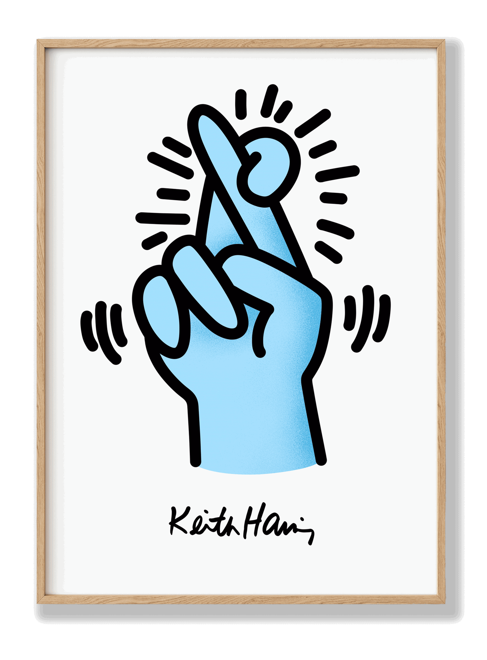 Keith Haring - Fingers Crossed plakat