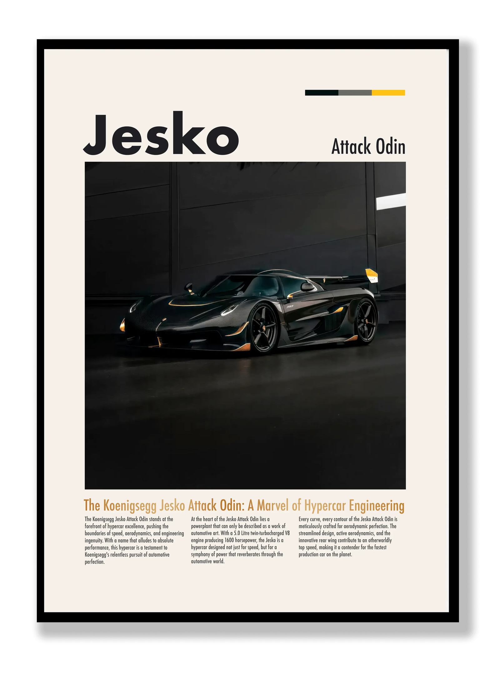 Koenigsegg Jesko 2 plakat