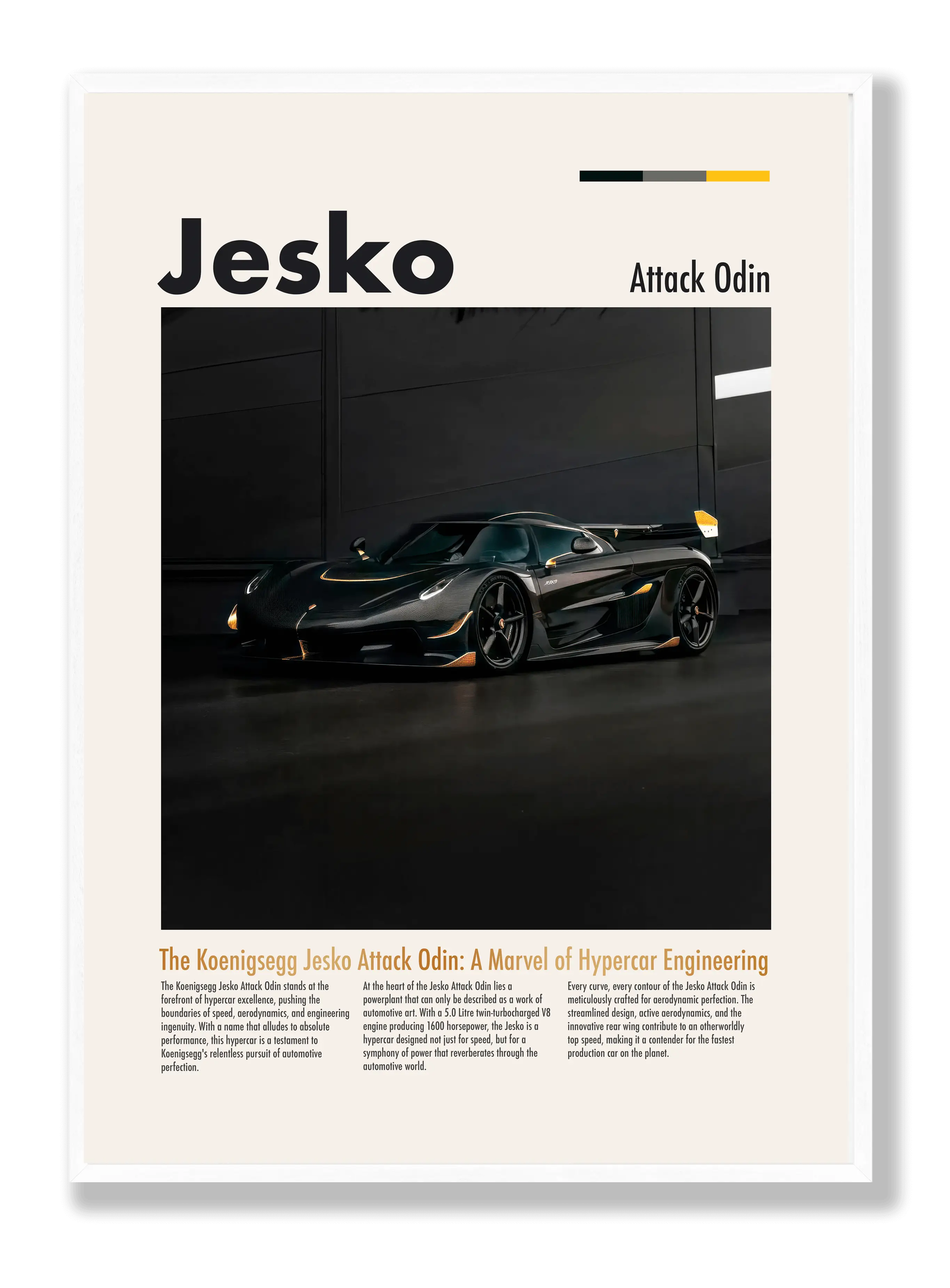 Koenigsegg Jesko 2 plakat