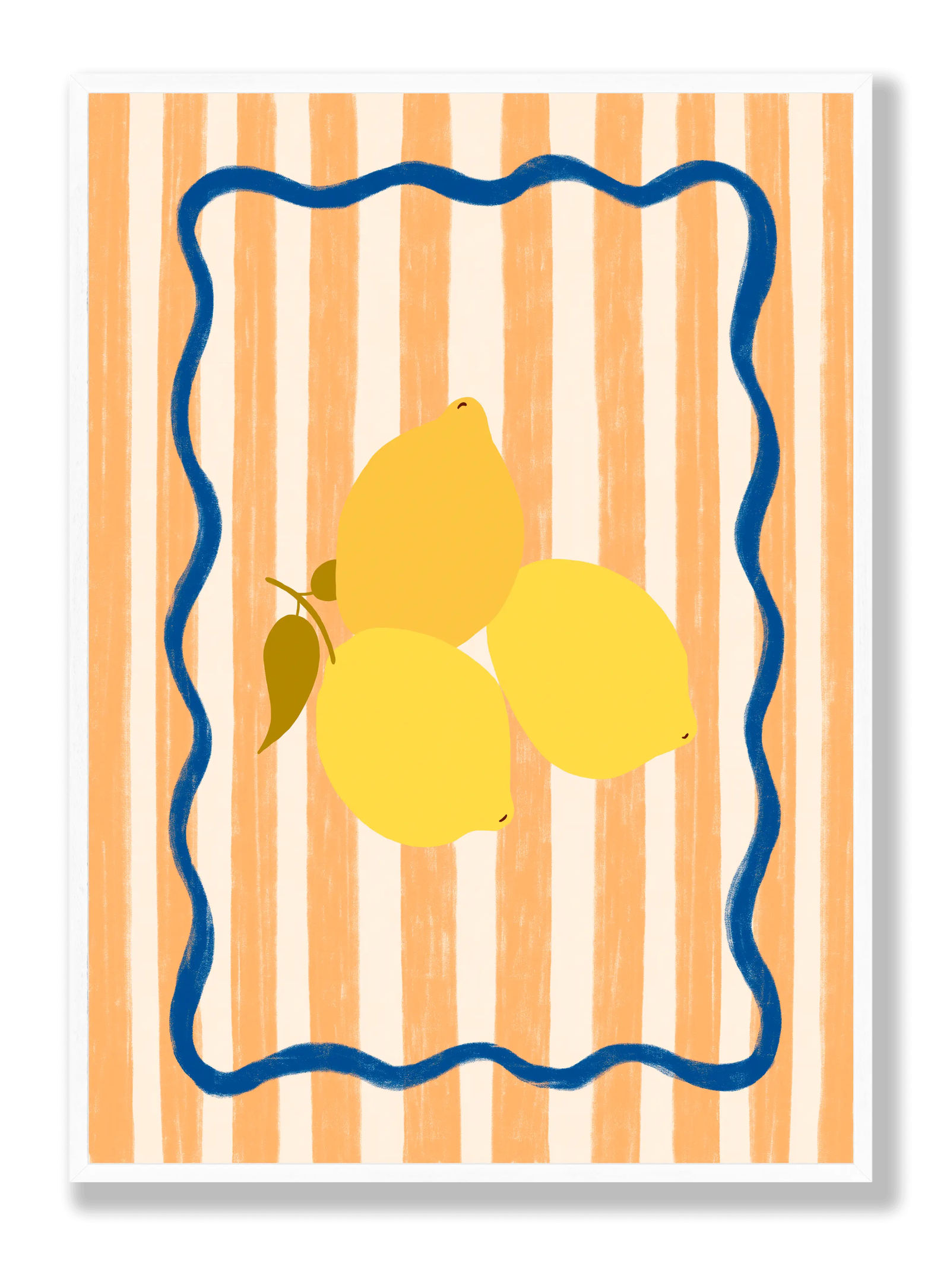 Lemons On Orange plakat