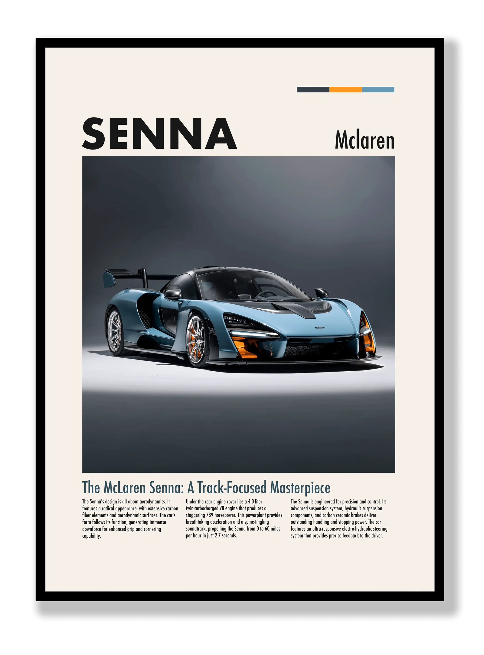 McLaren Senna plakat