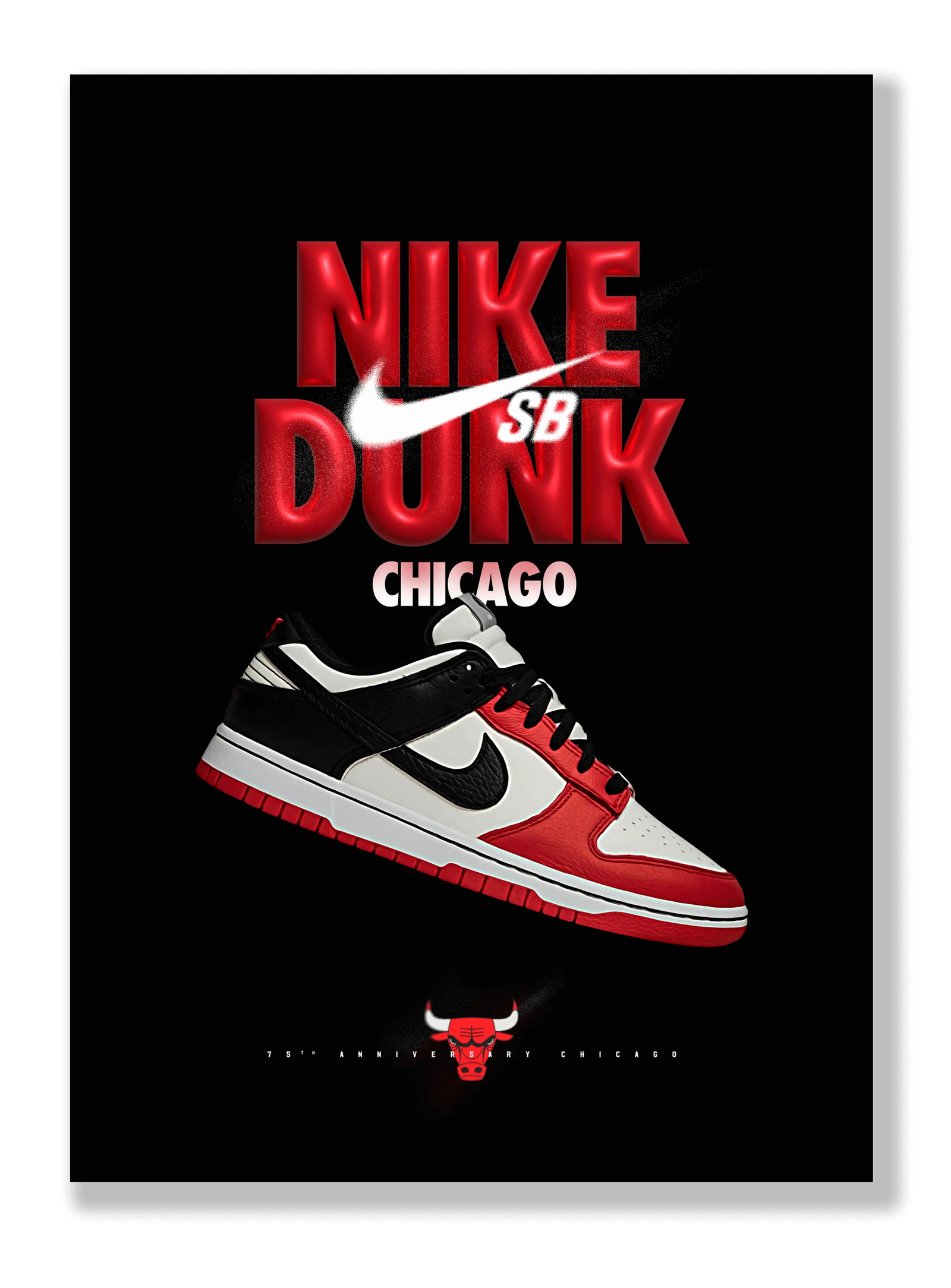 NIke Dunk Chicago plakat