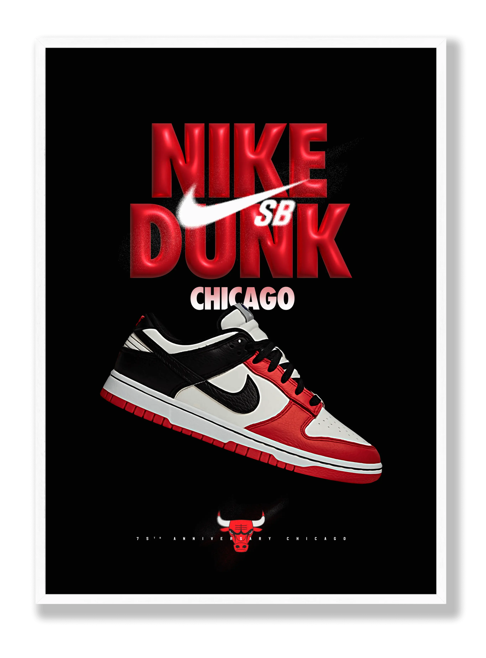 NIke Dunk Chicago plakat