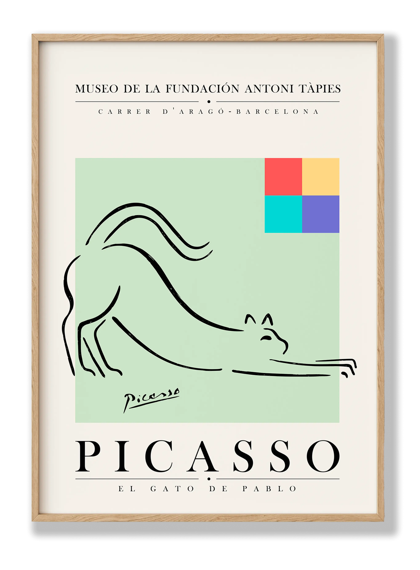 Picasso - El Gato De Pablo plakat