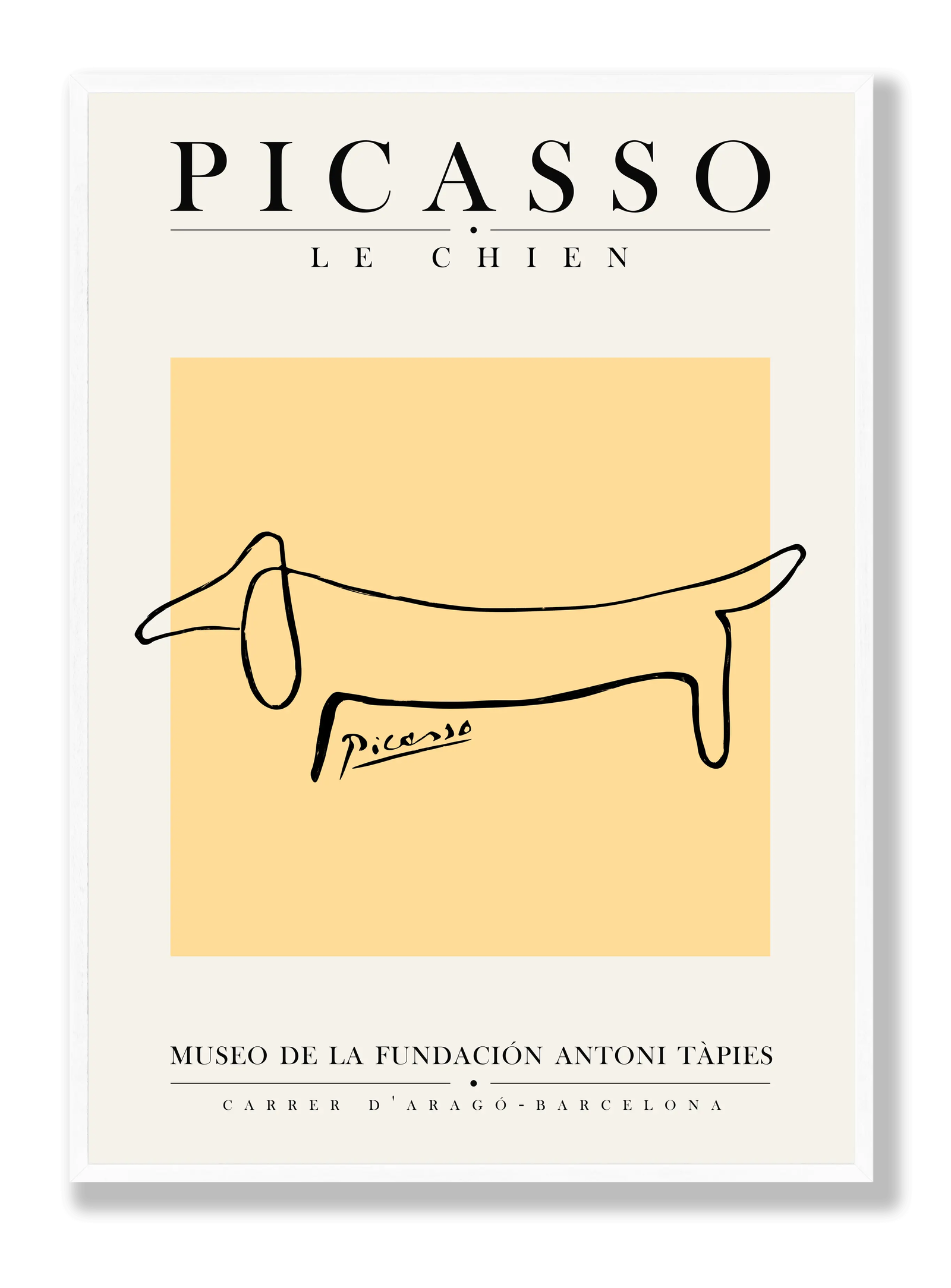 Picasso - Le Chien plakat