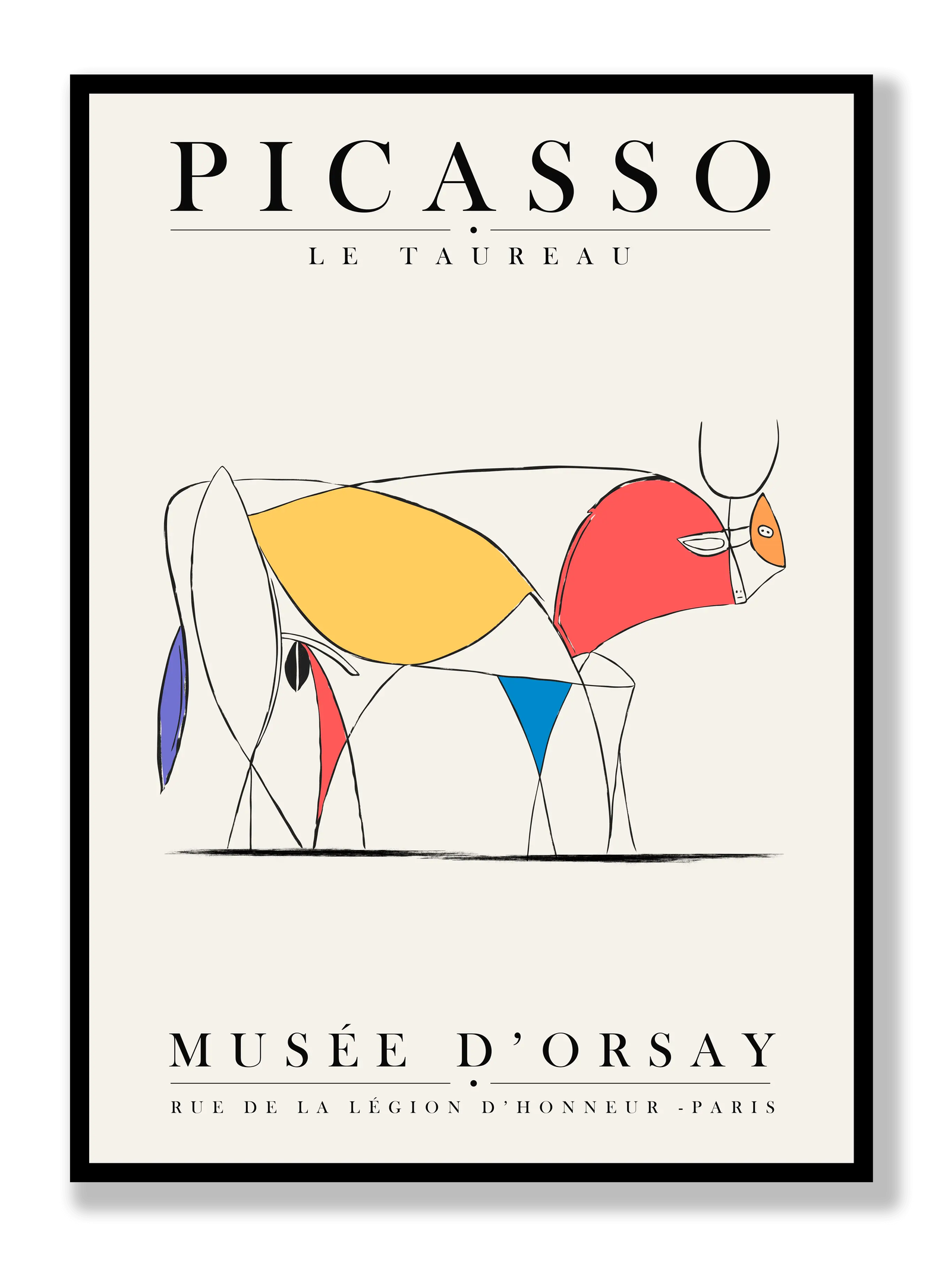 Picasso - Le Taureau plakat