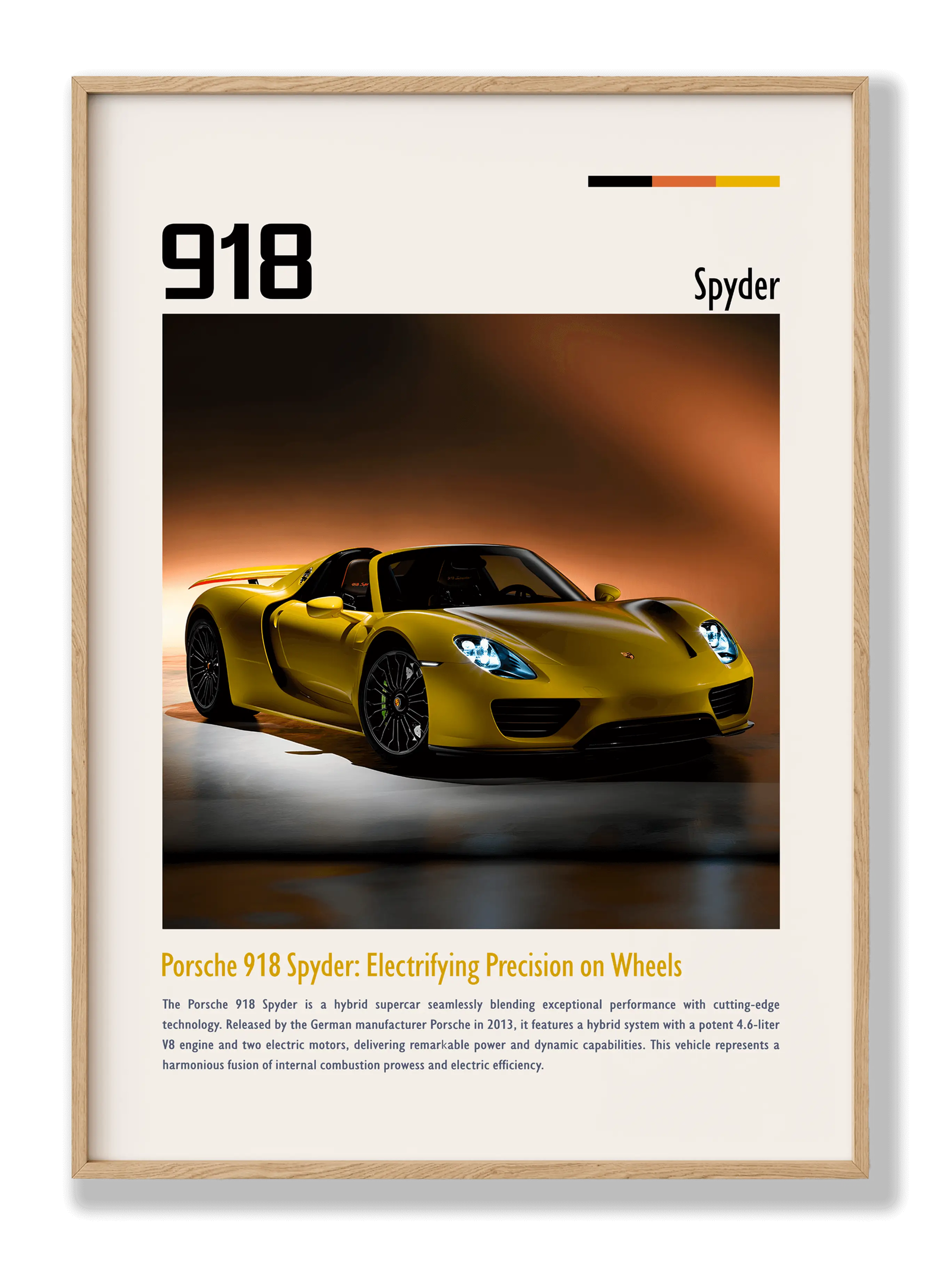 Porsche 918 Spyder 2 plakat