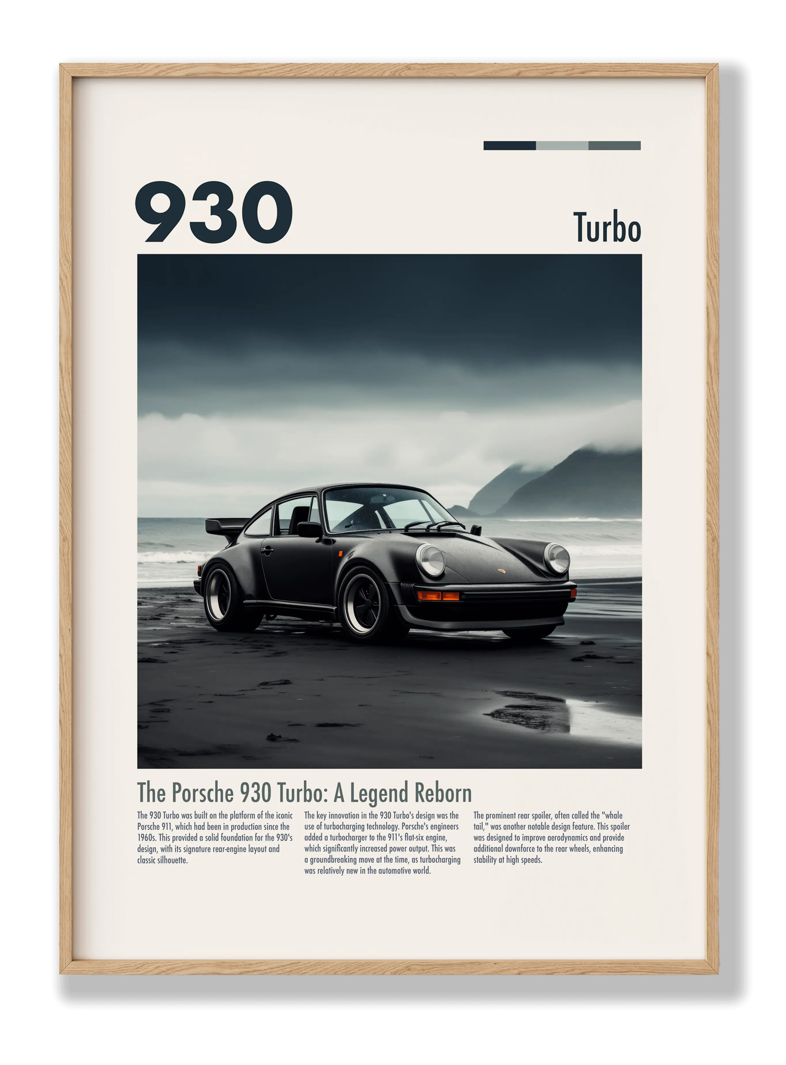 Porsche 930 Turbo plakat