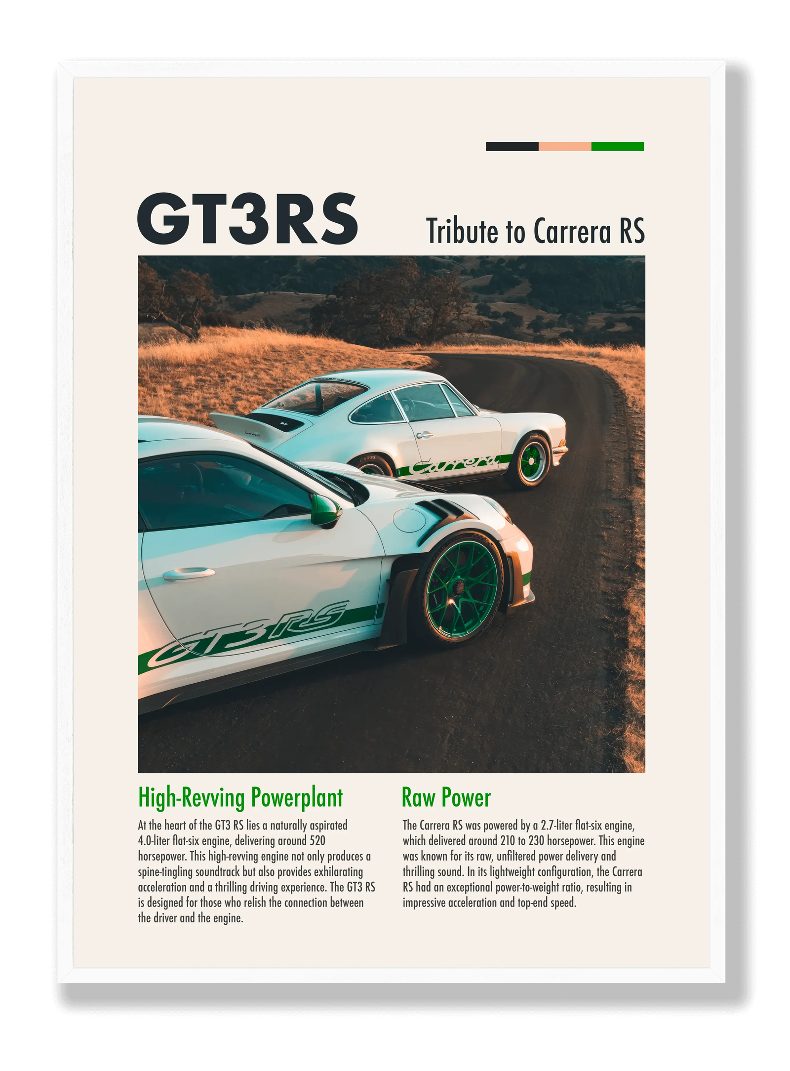 Porsche GT3RS plakat