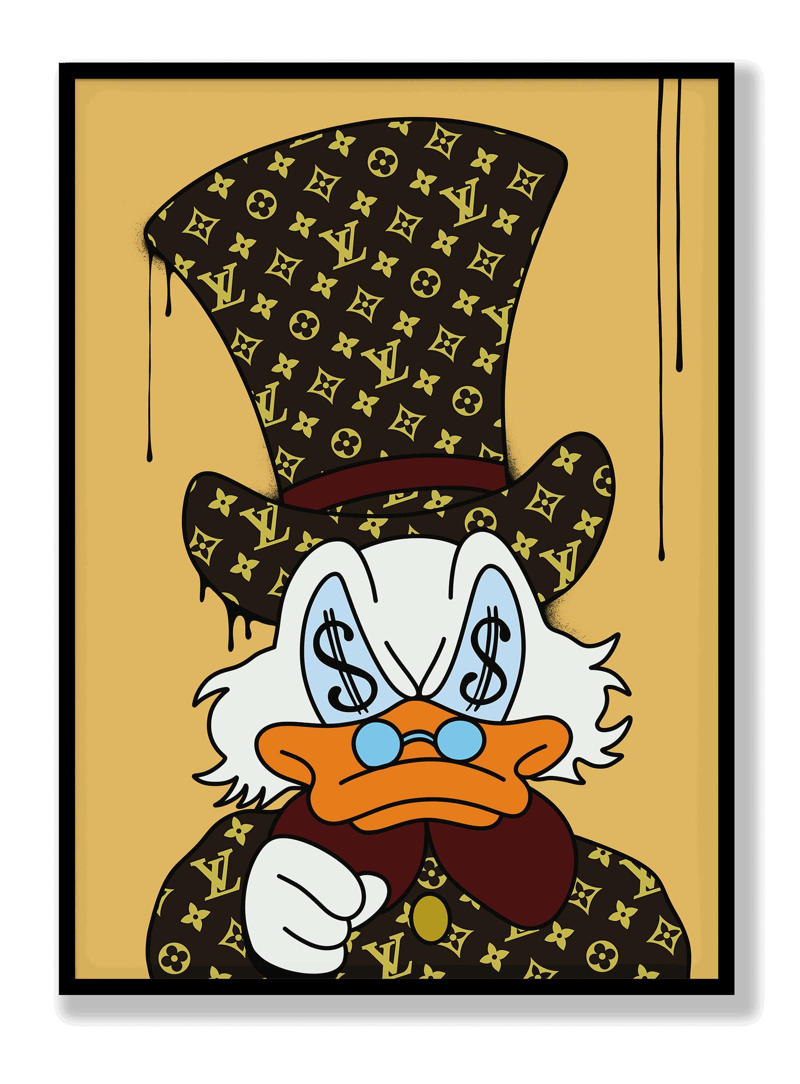 Scrooge McDuck x Louis Vuitton plakat