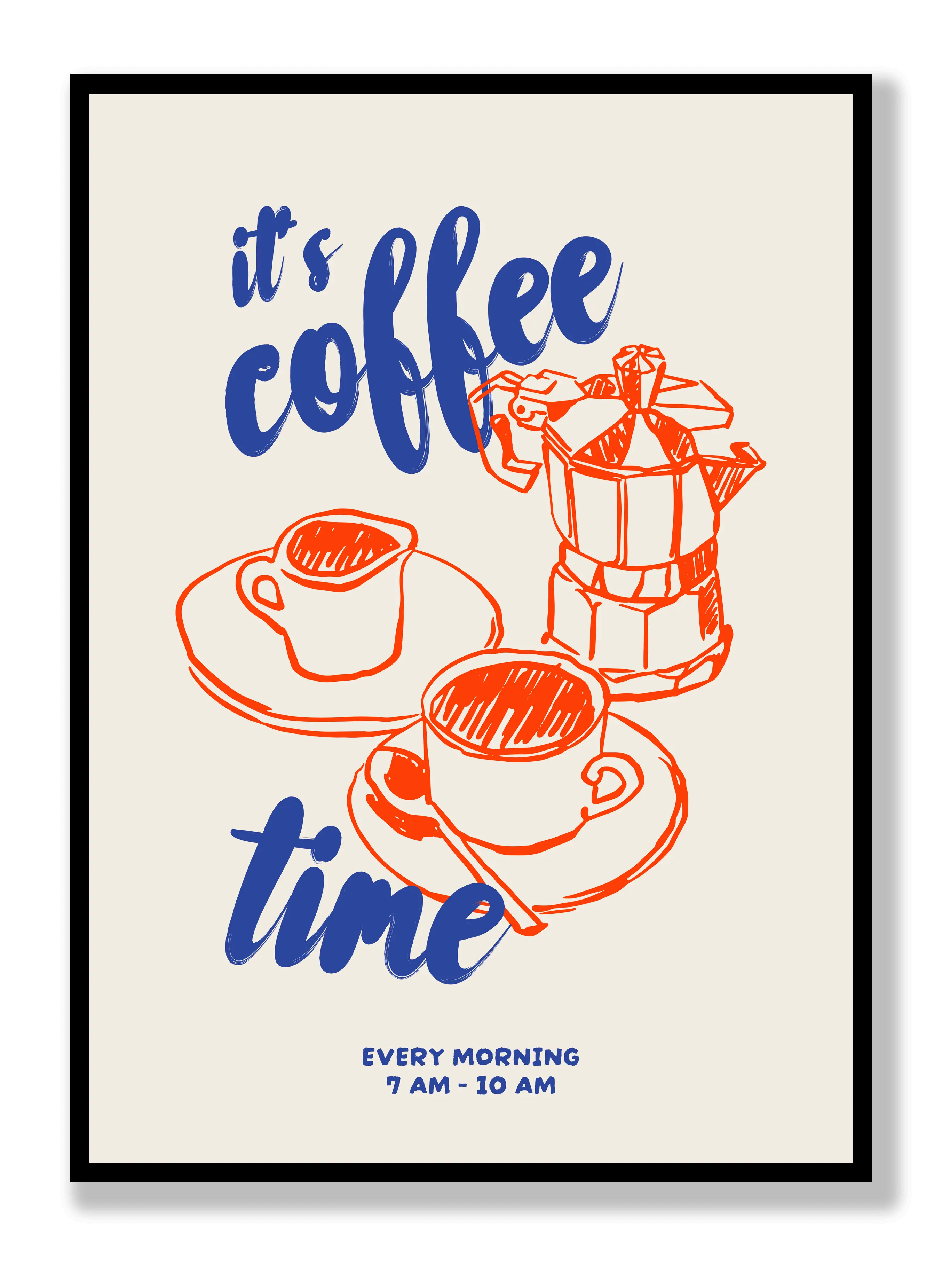 It's Coffee Time Poster