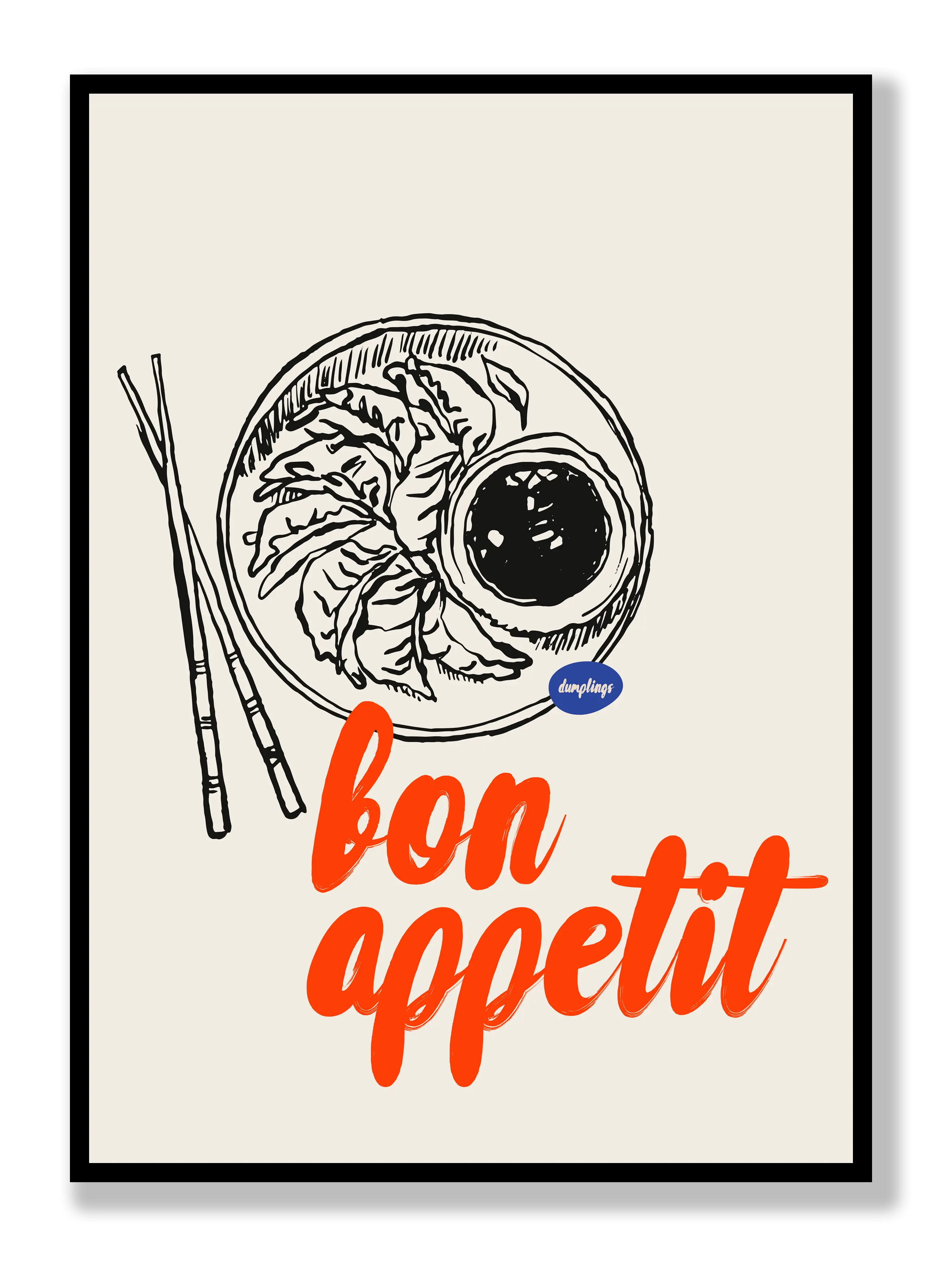 Bon Appetit Dumplings Poster