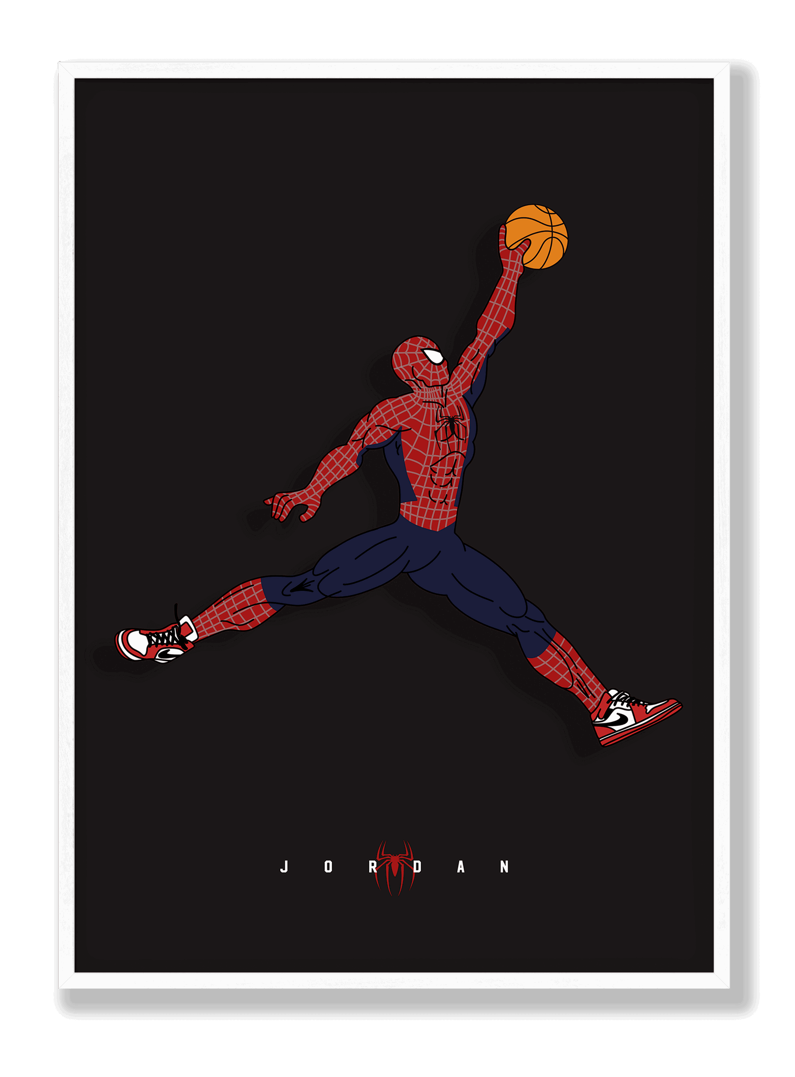 Spiderman x Jordan plakat