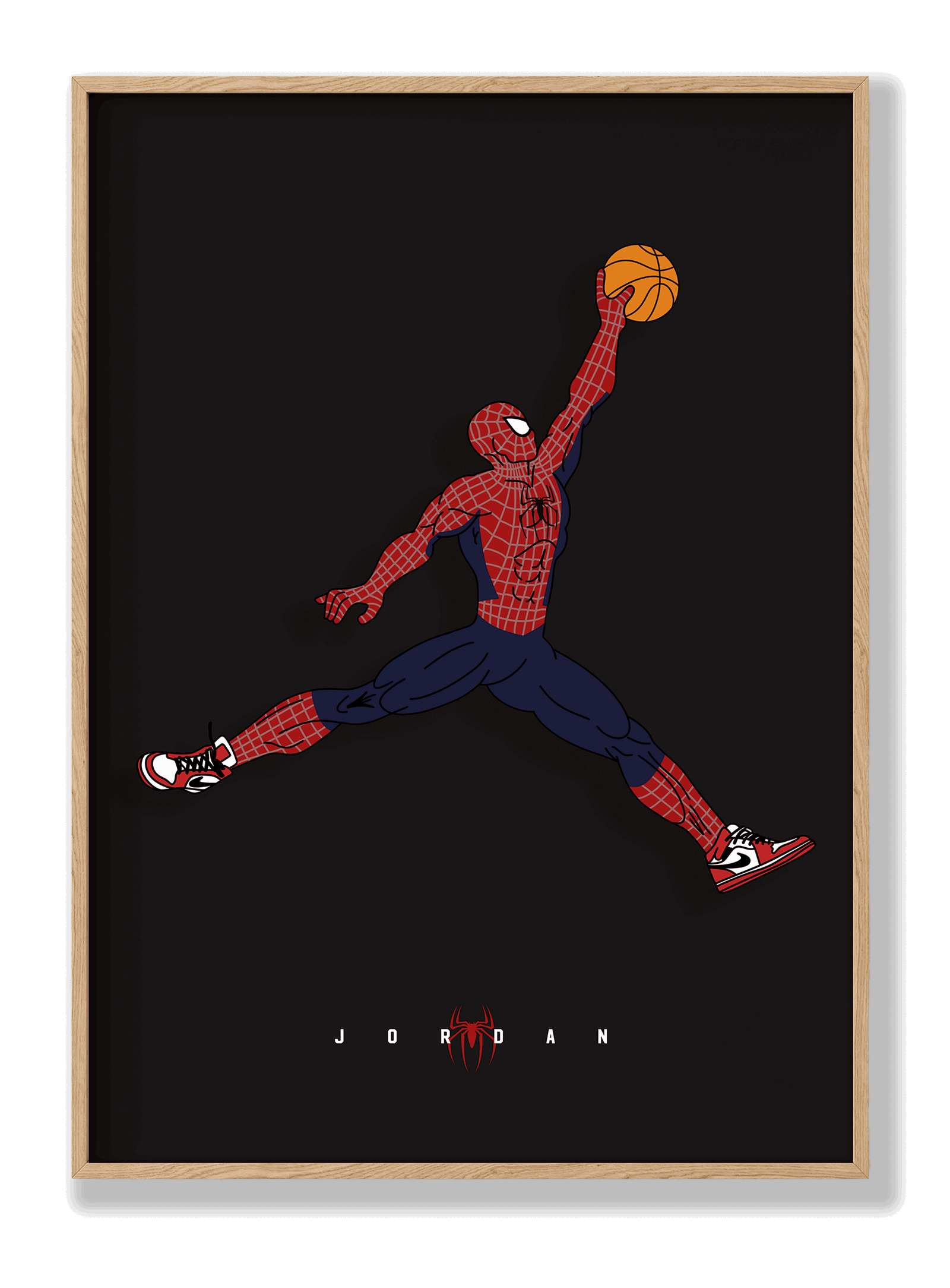 Spiderman x Jordan plakat