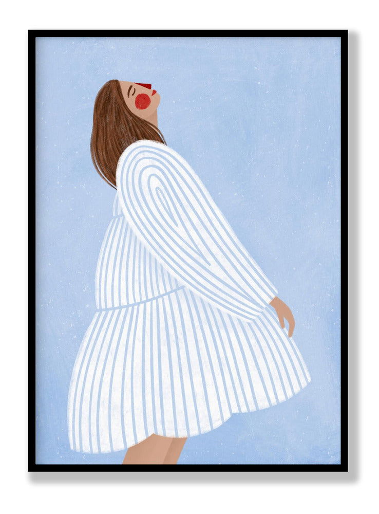 The Woman With the Blue Stripes plakat