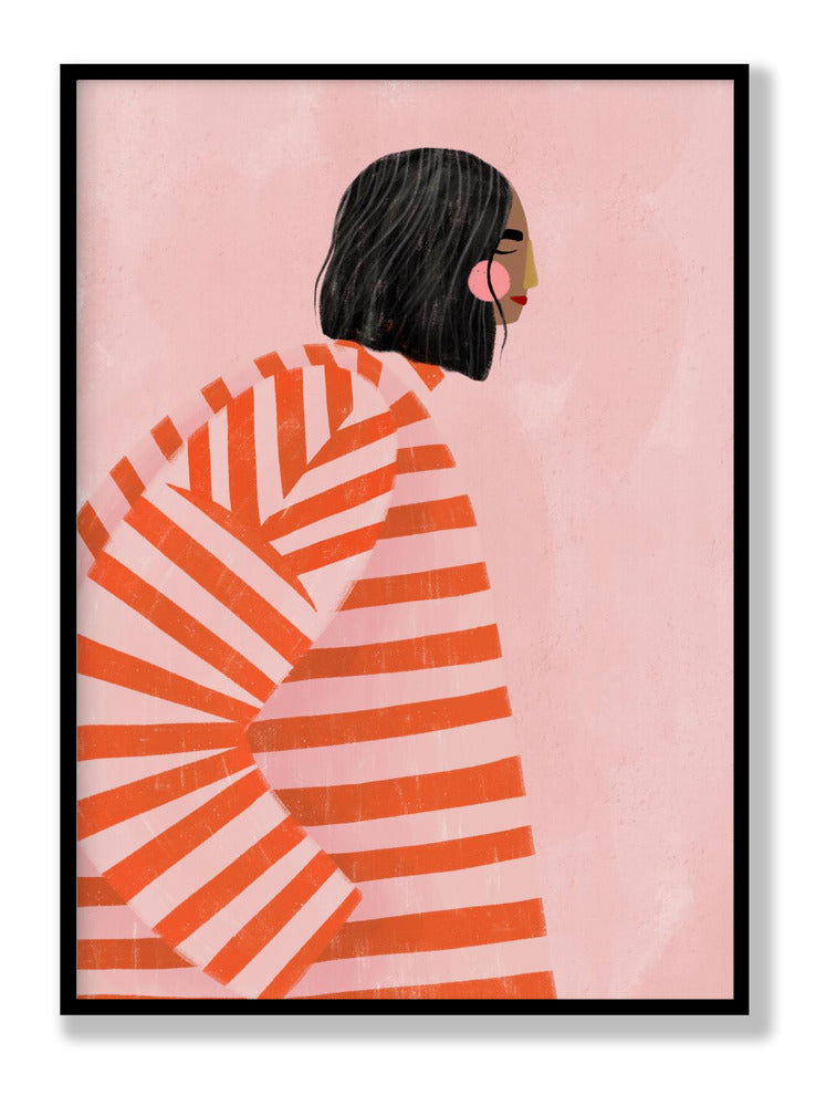 The Woman With the Orange Stripes plakat