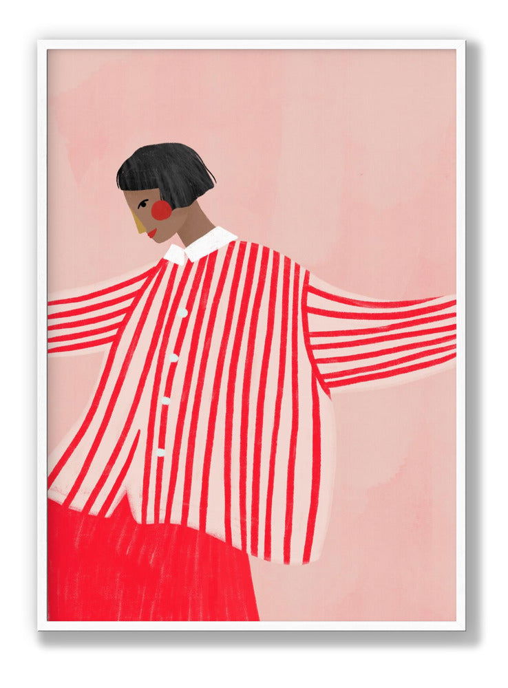 The Woman With the Red Stripes plakat