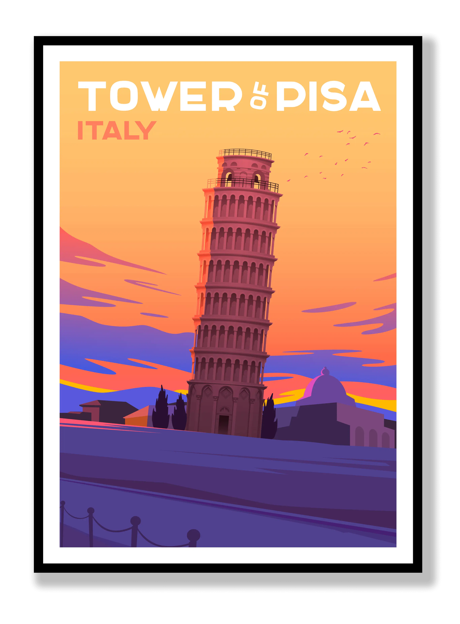 Tower Of Pisa plakat