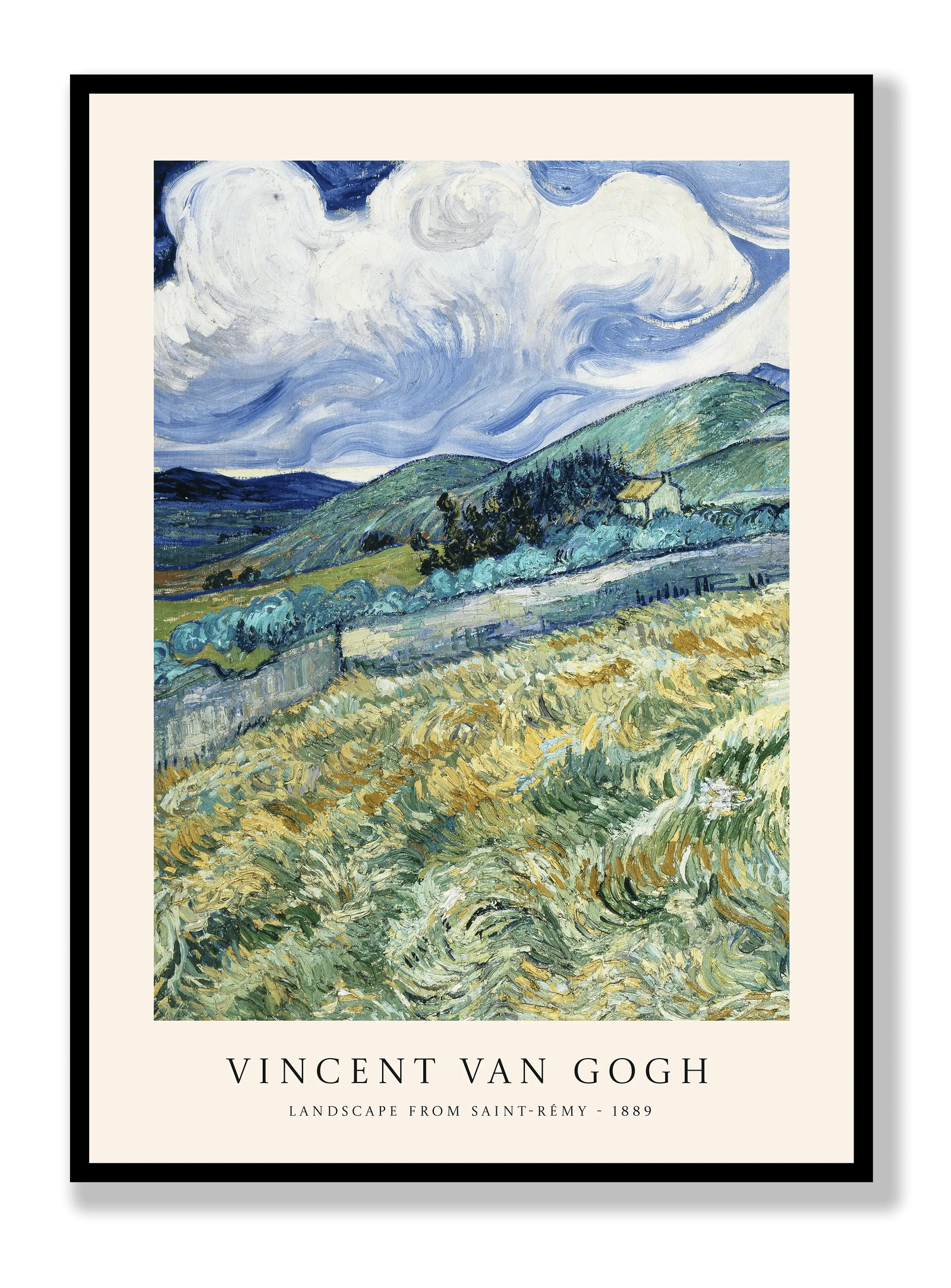 Van Gogh - Landscape from Saint-Rémy plakat