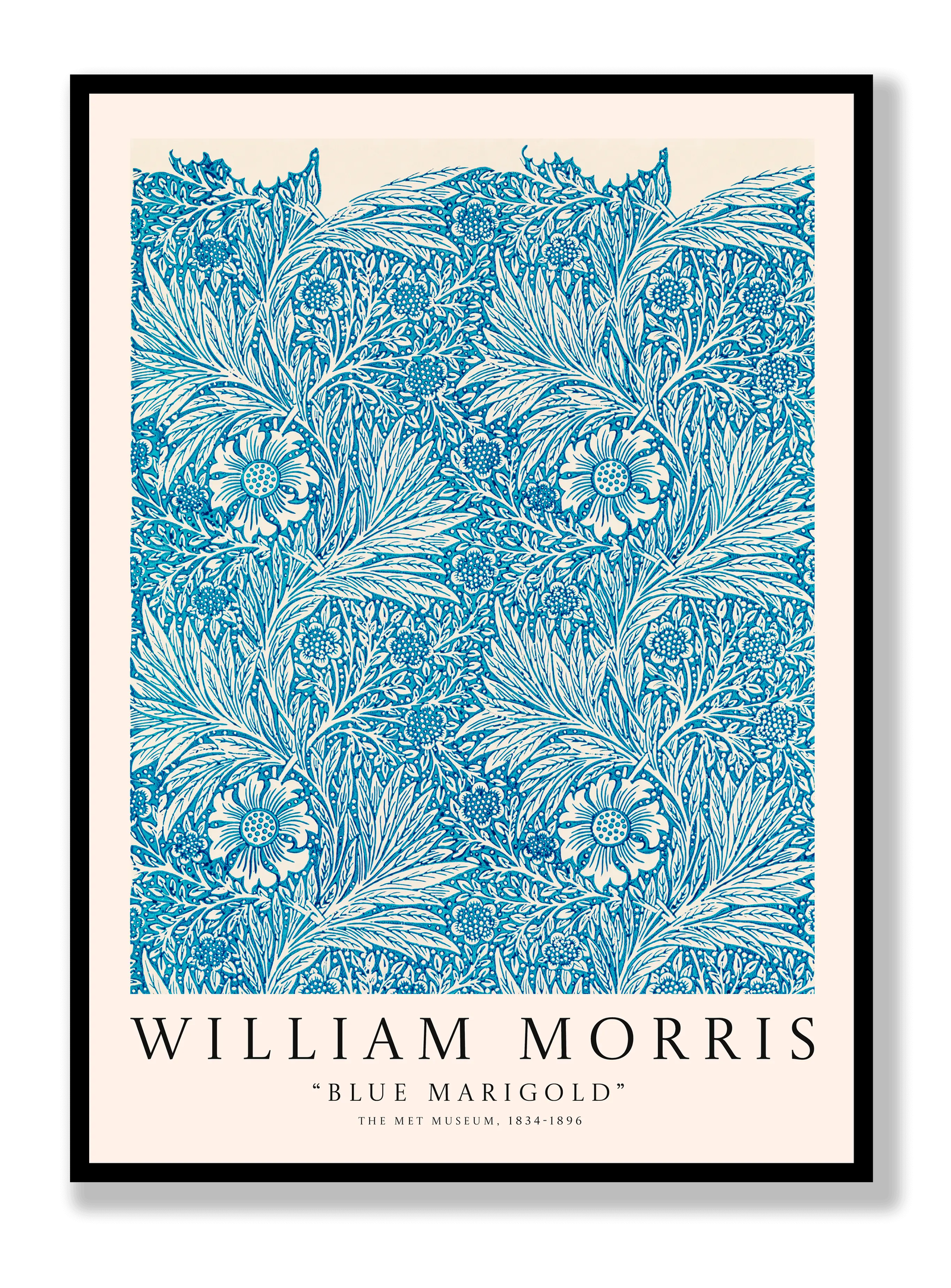 William Morris - Blue Marigold plakat