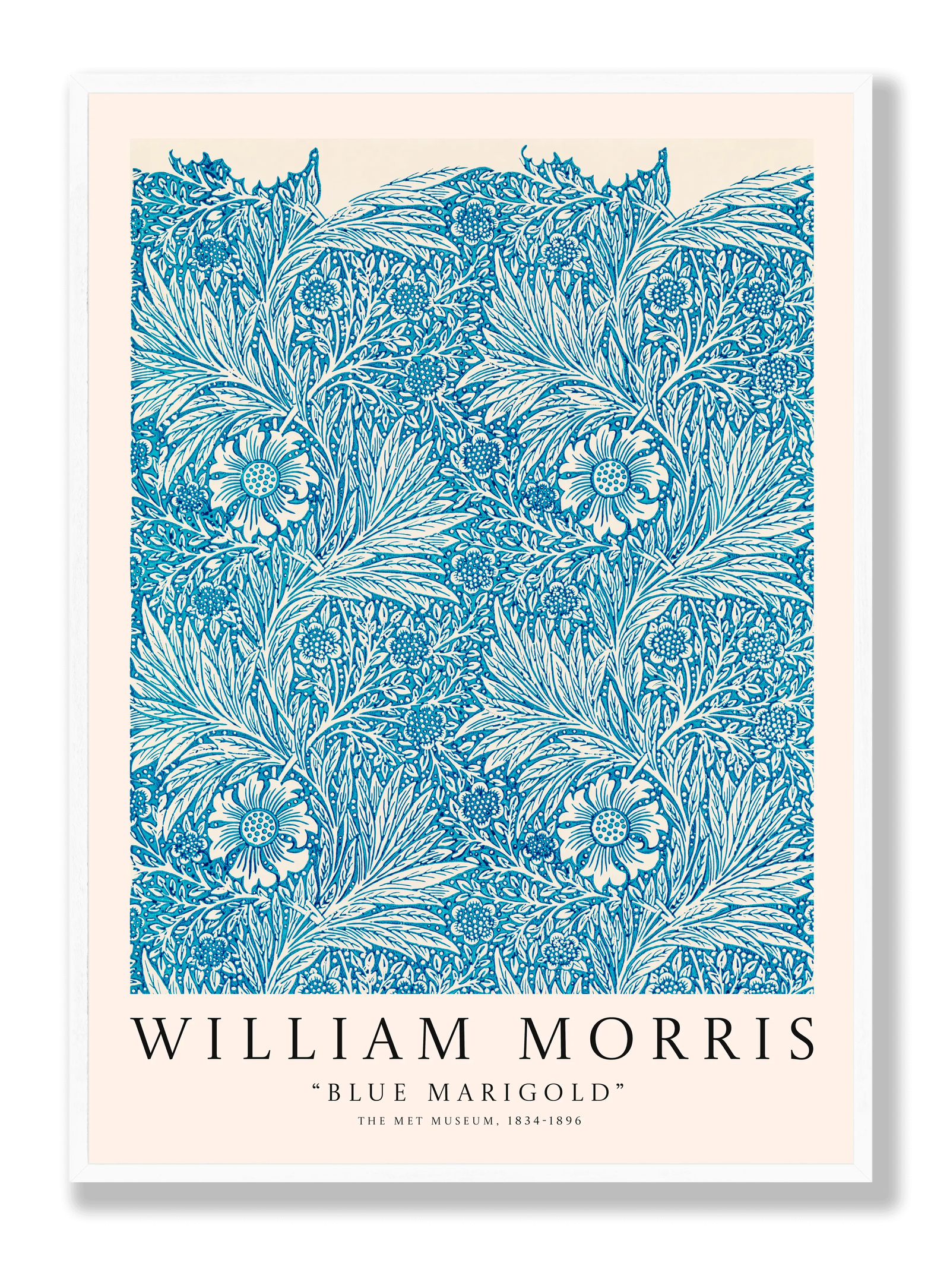 William Morris - Blue Marigold plakat