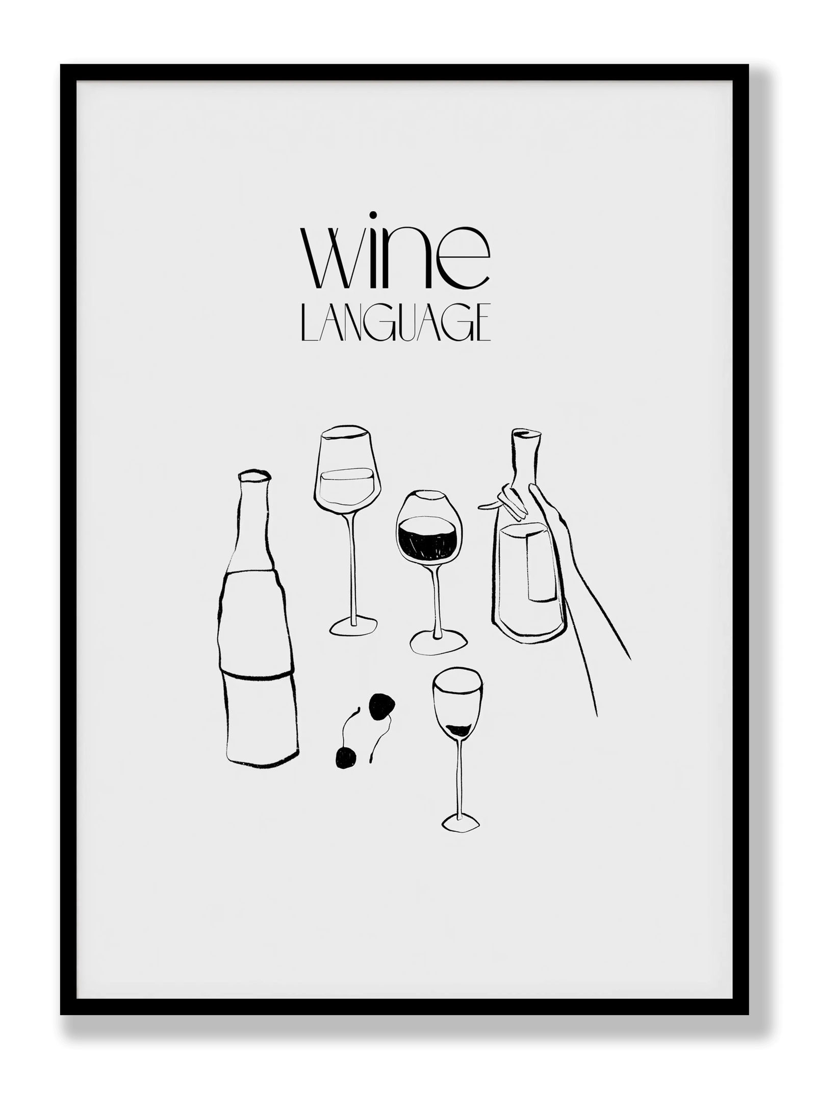 Wine Language plakat