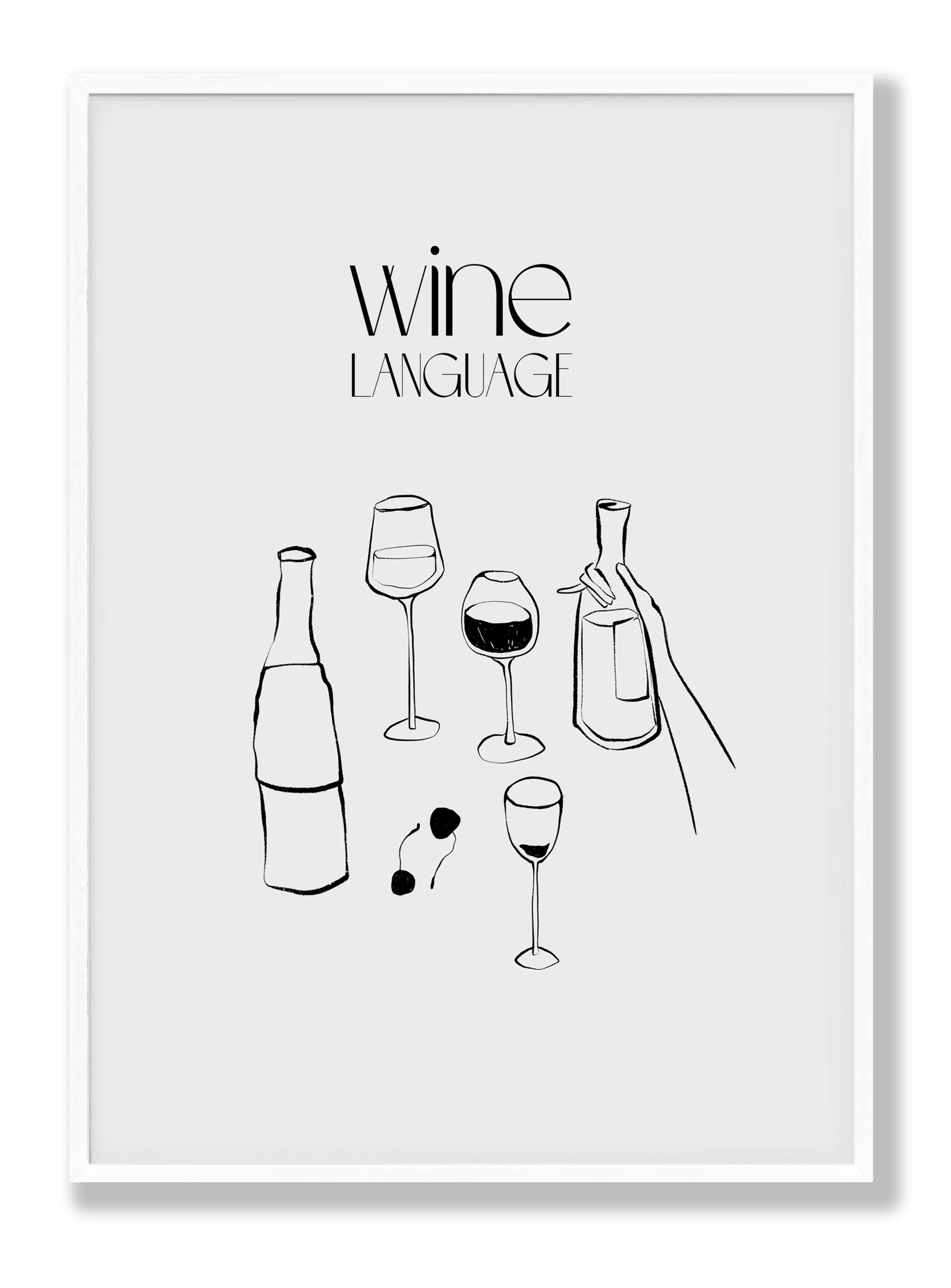 Wine Language plakat