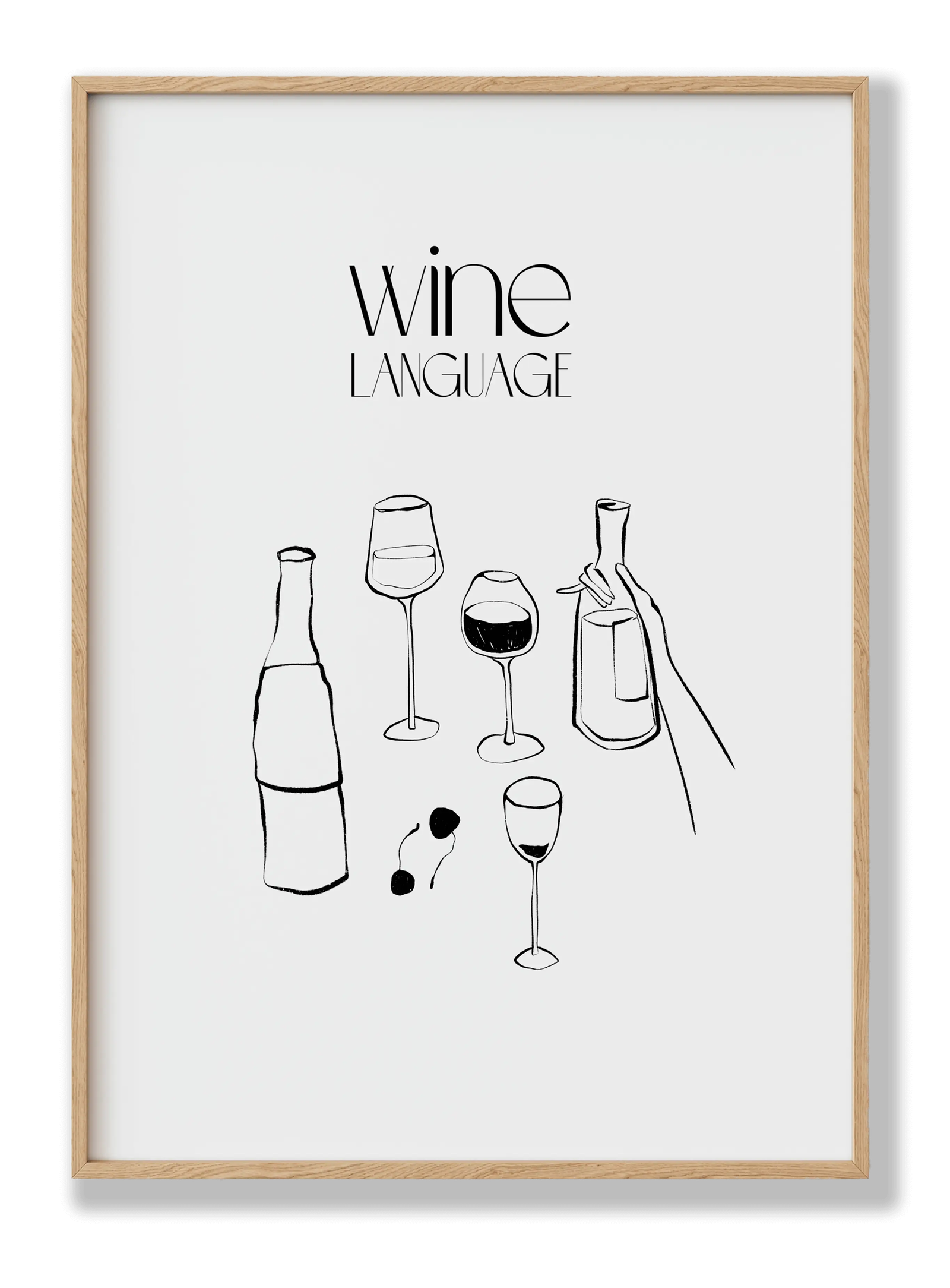 Wine Language plakat