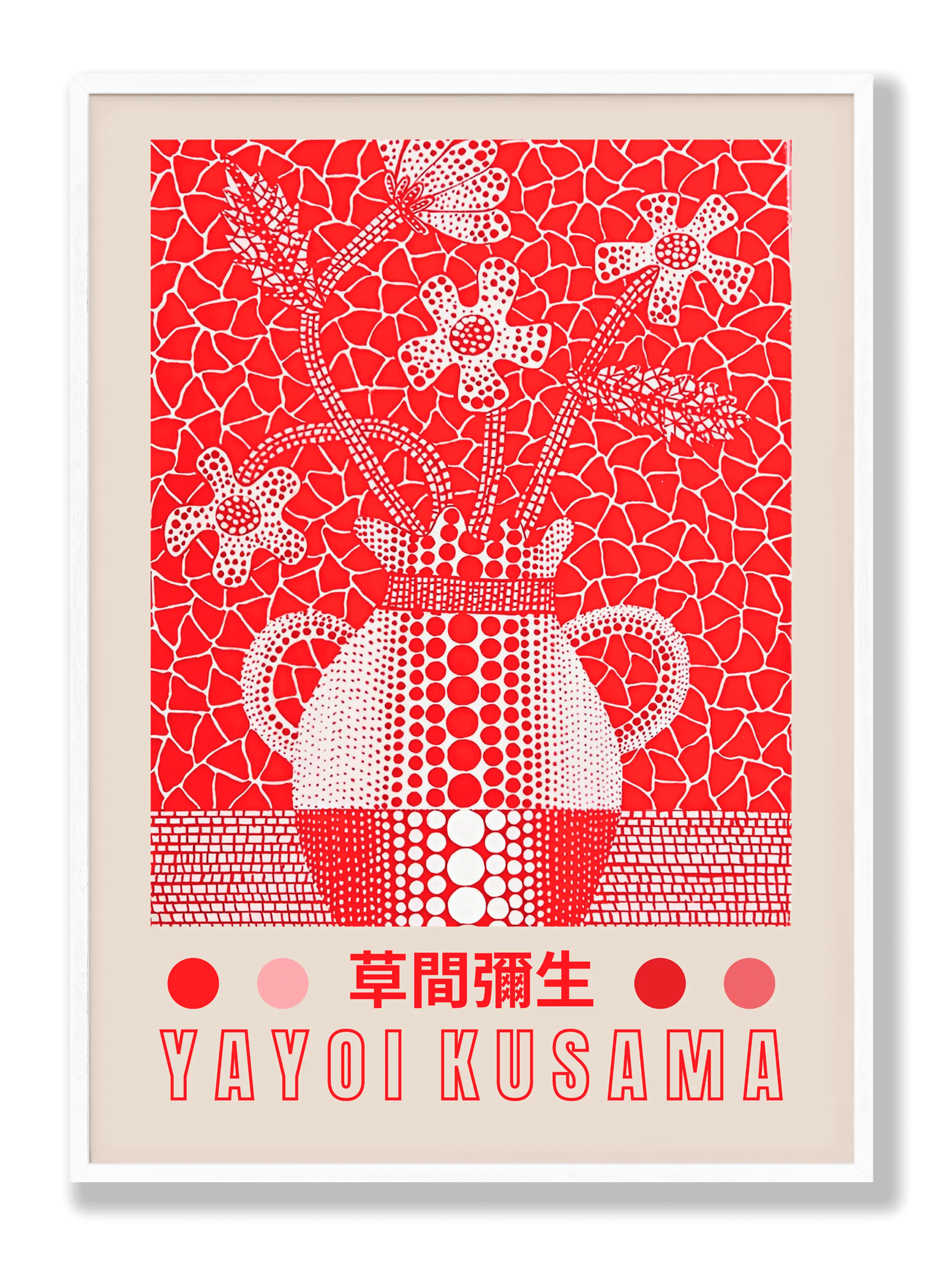 Yayoi Kusama - Red Vase plakat