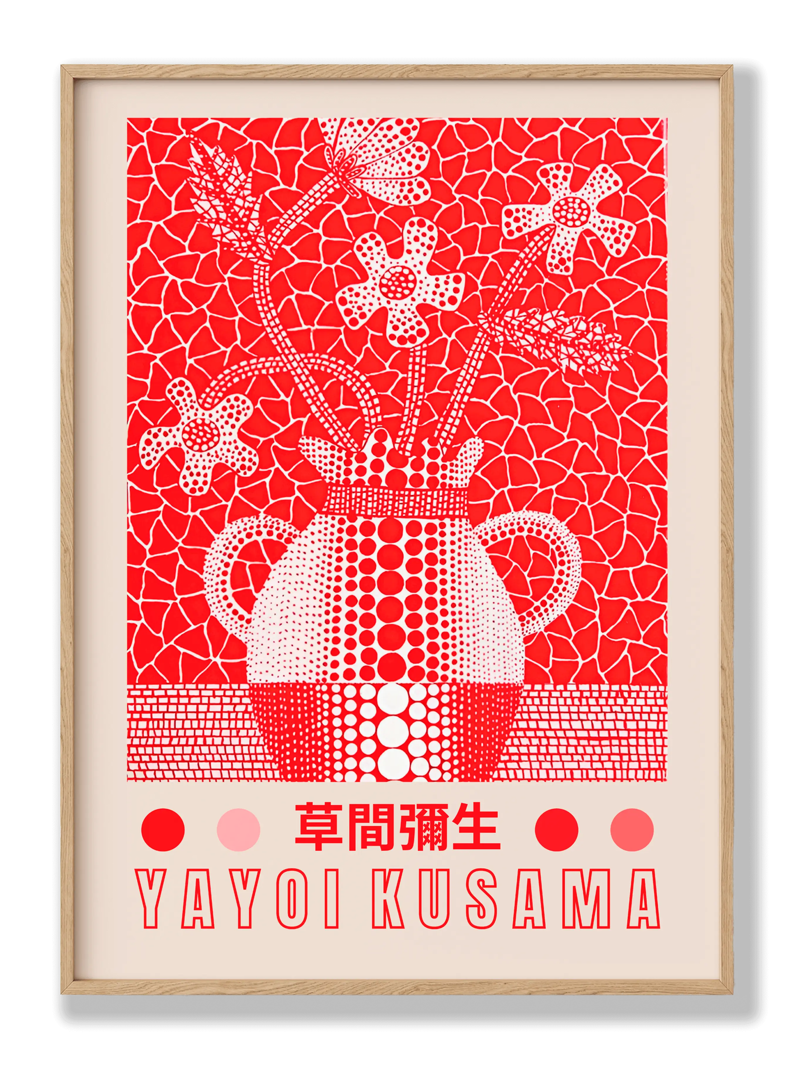 Yayoi Kusama - Red Vase plakat