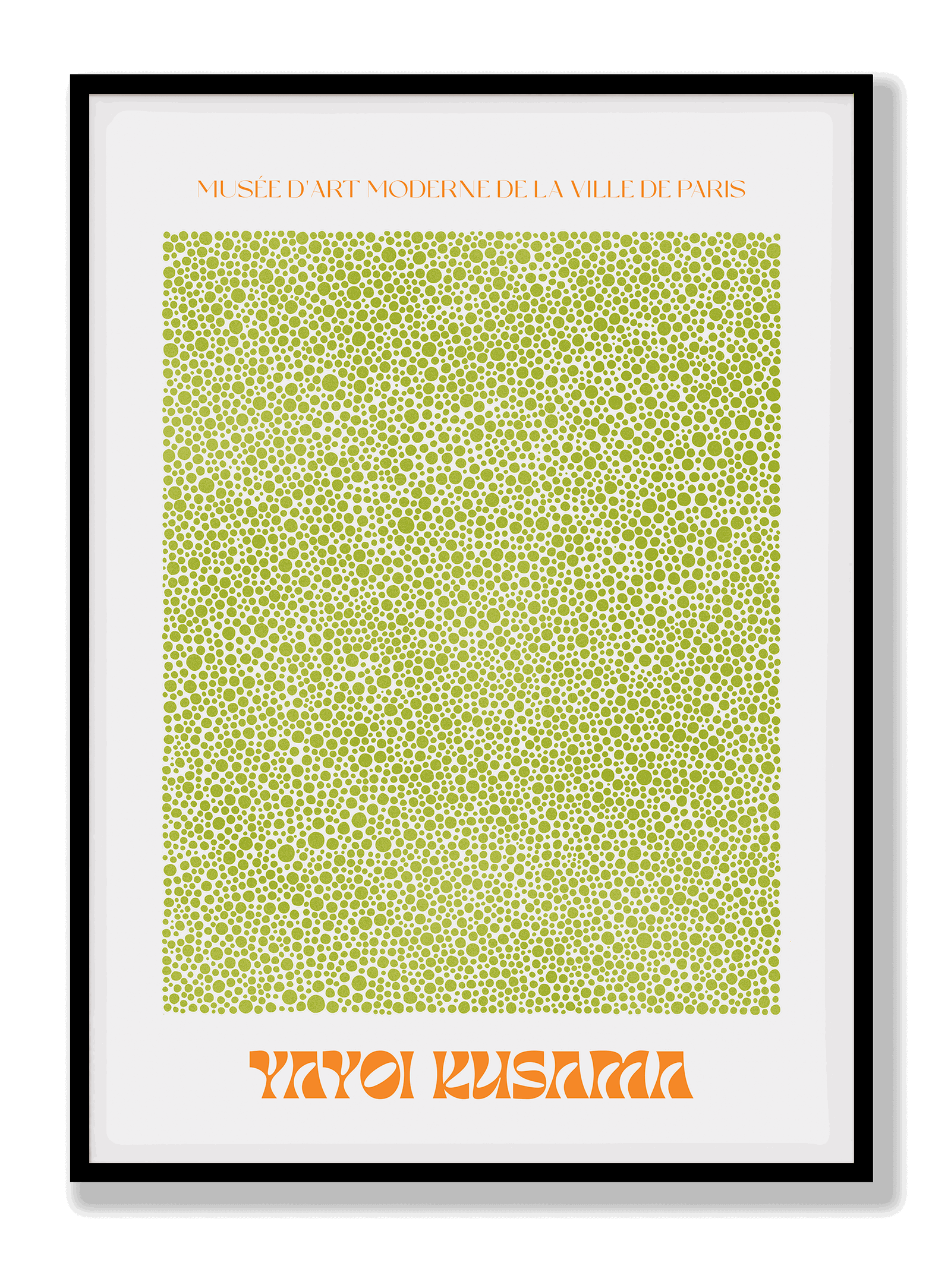 Yayoi Kusama Green Dots plakat