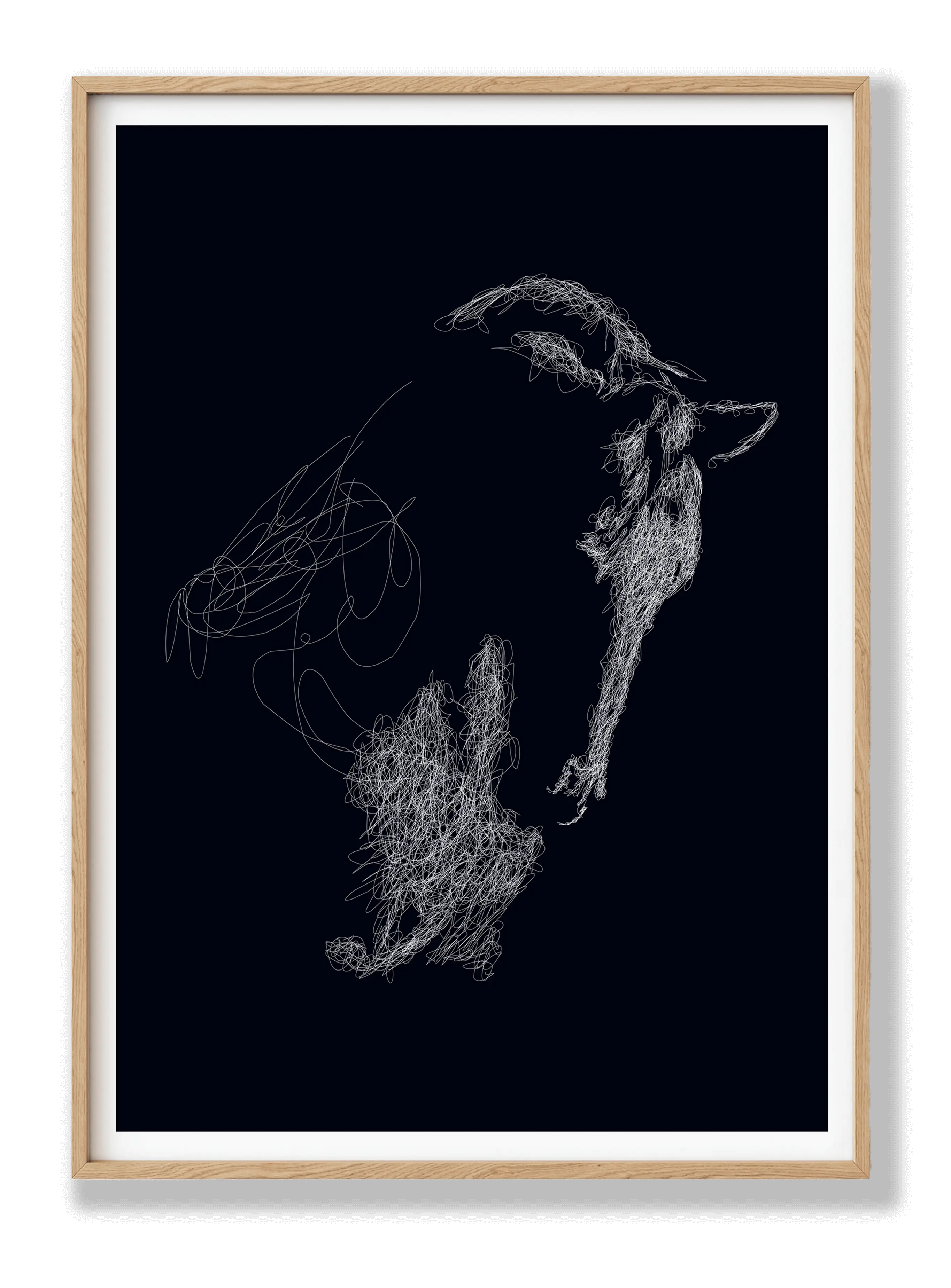 Horse Drawing Poster