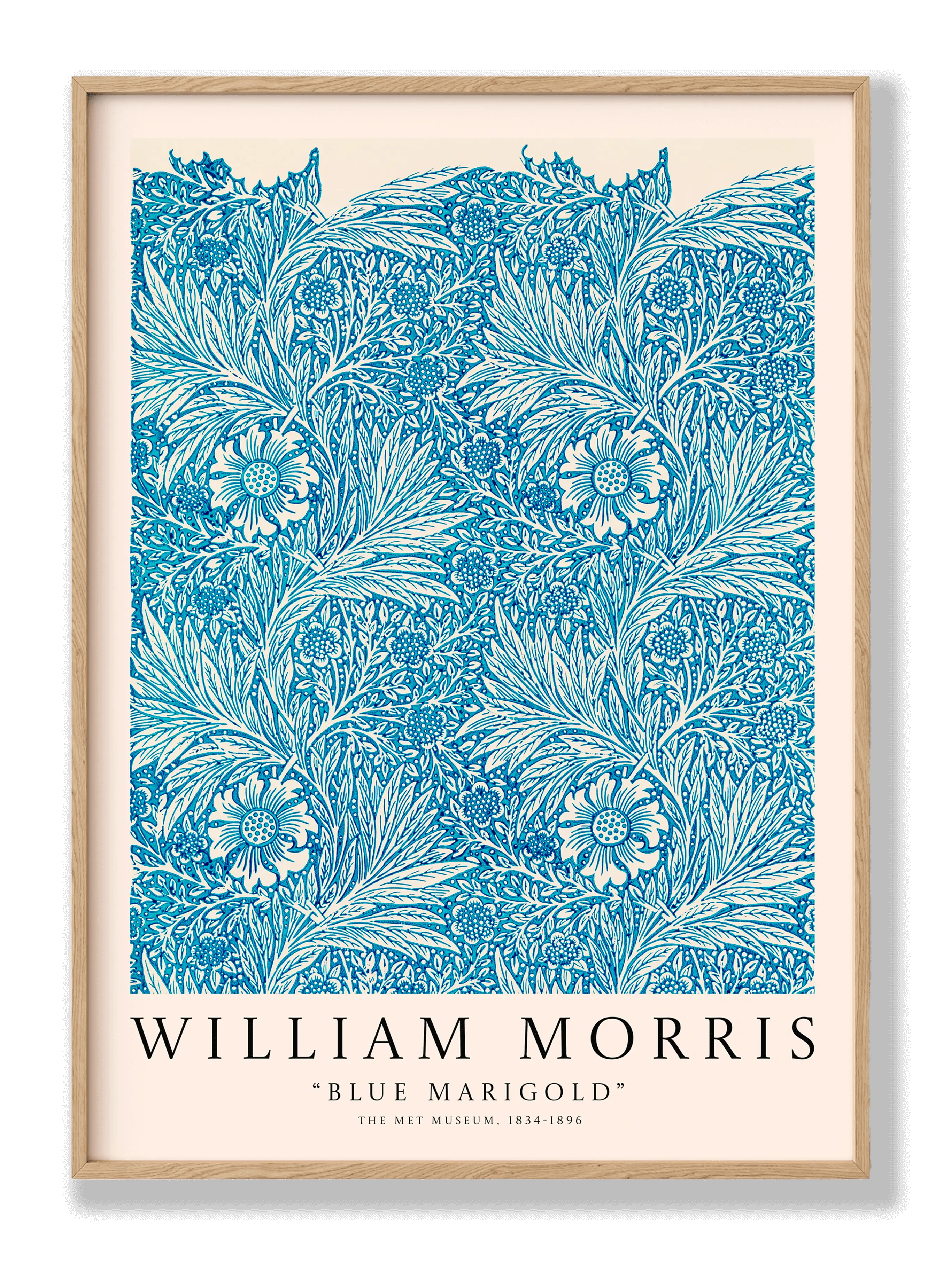 William Morris - Blue Marigold Poster