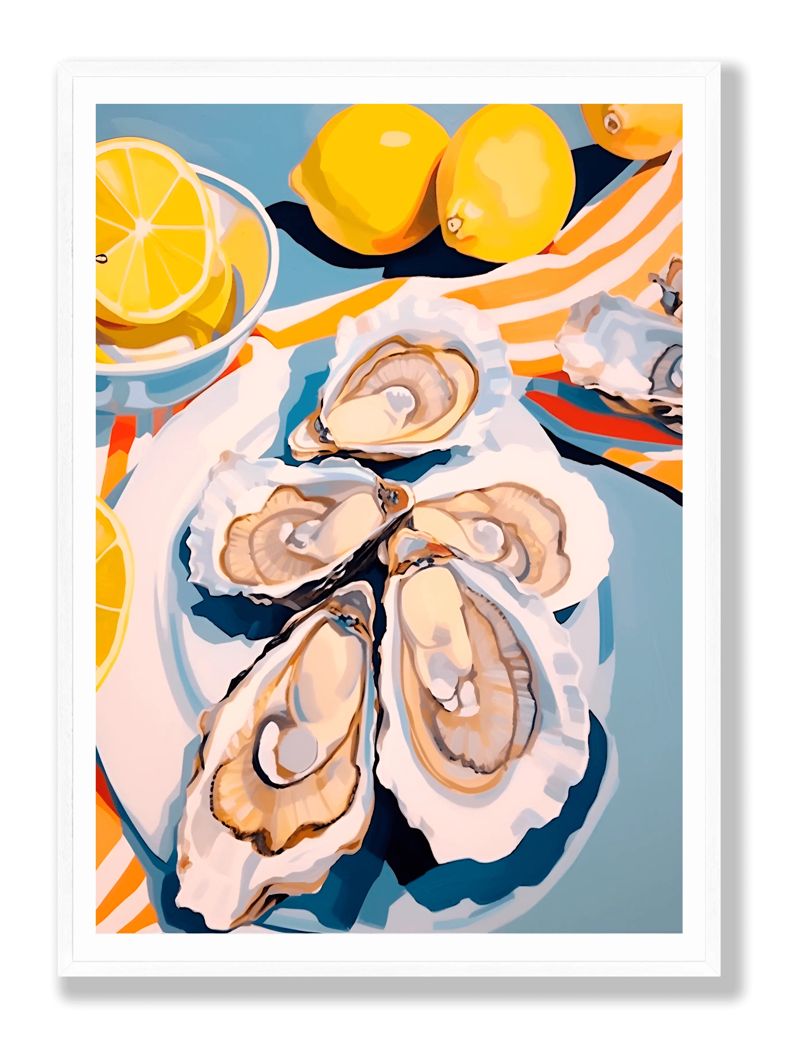 Oysters And Lemons Poster