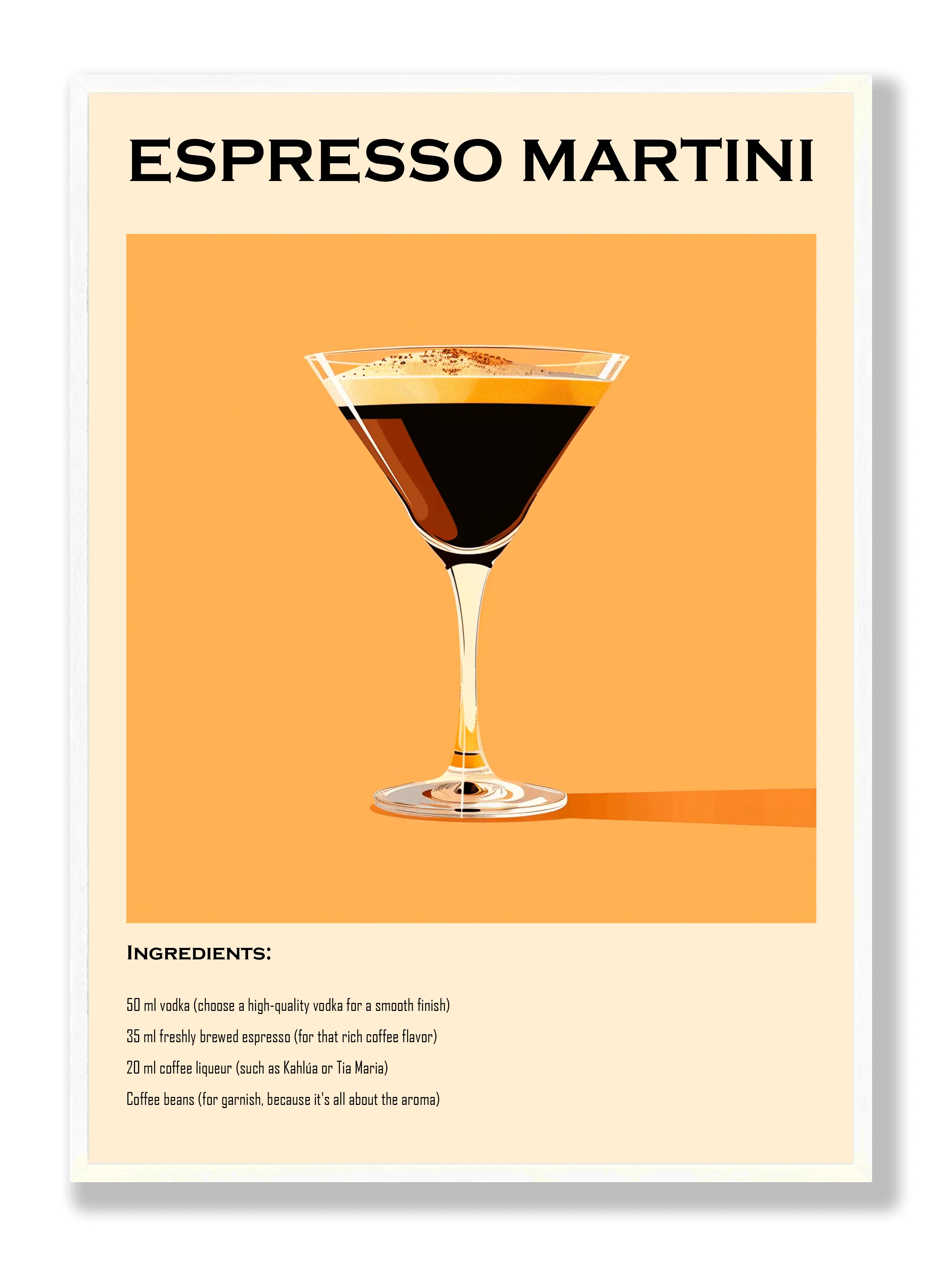 Espresso Martini Poster